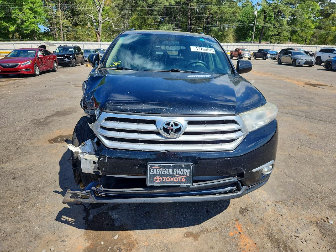 2012 Toyota Highlander Base Black vin: 5TDZK3EH4CS068420