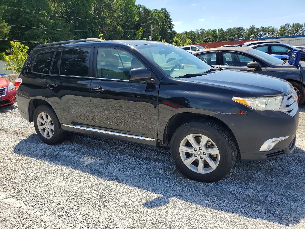 2013 Toyota Highlander Plus Black vin: 5TDZK3EH4DS106973