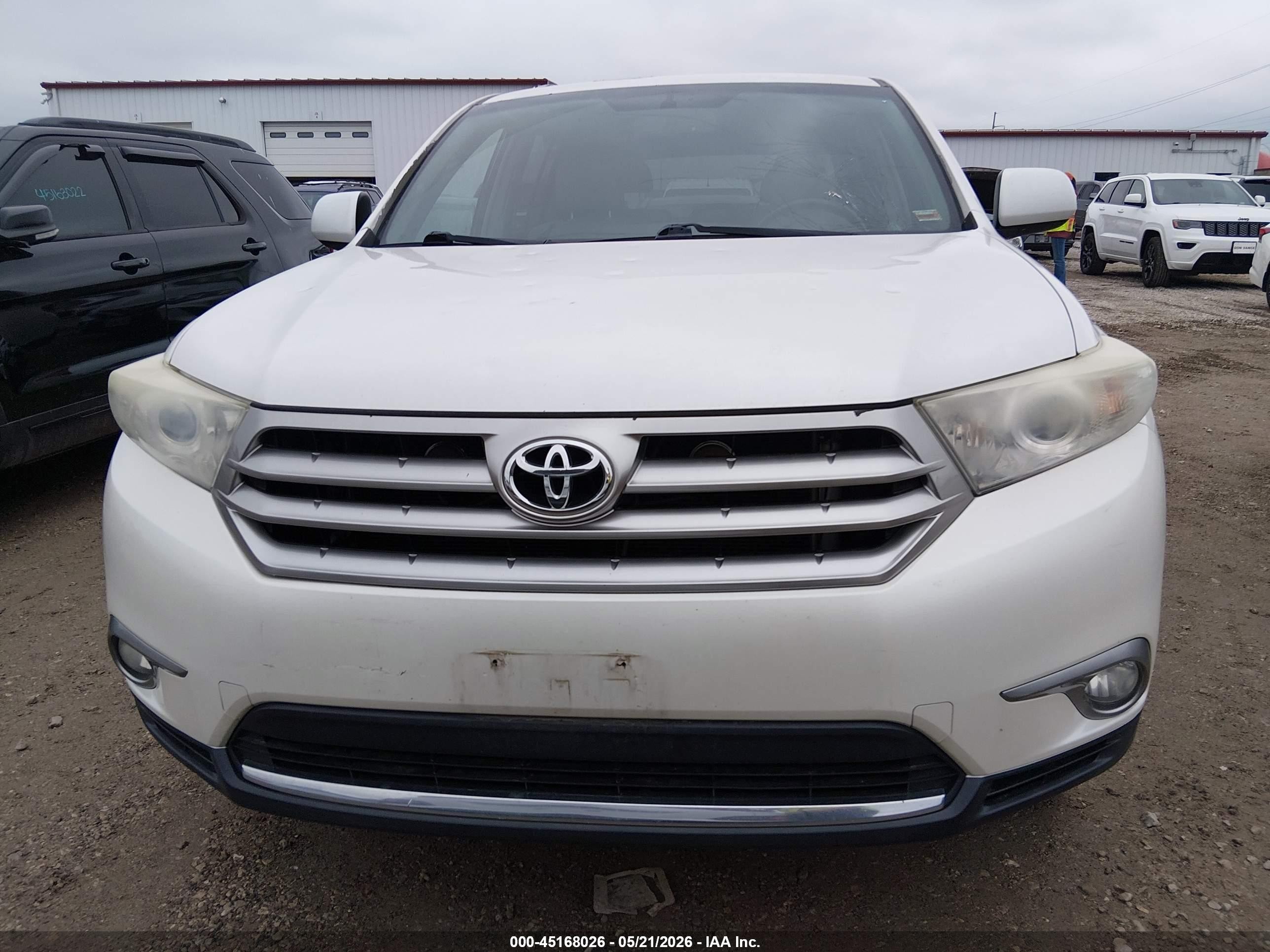2013 Toyota Highlander Se V6 White vin: 5TDZK3EH4DS122767