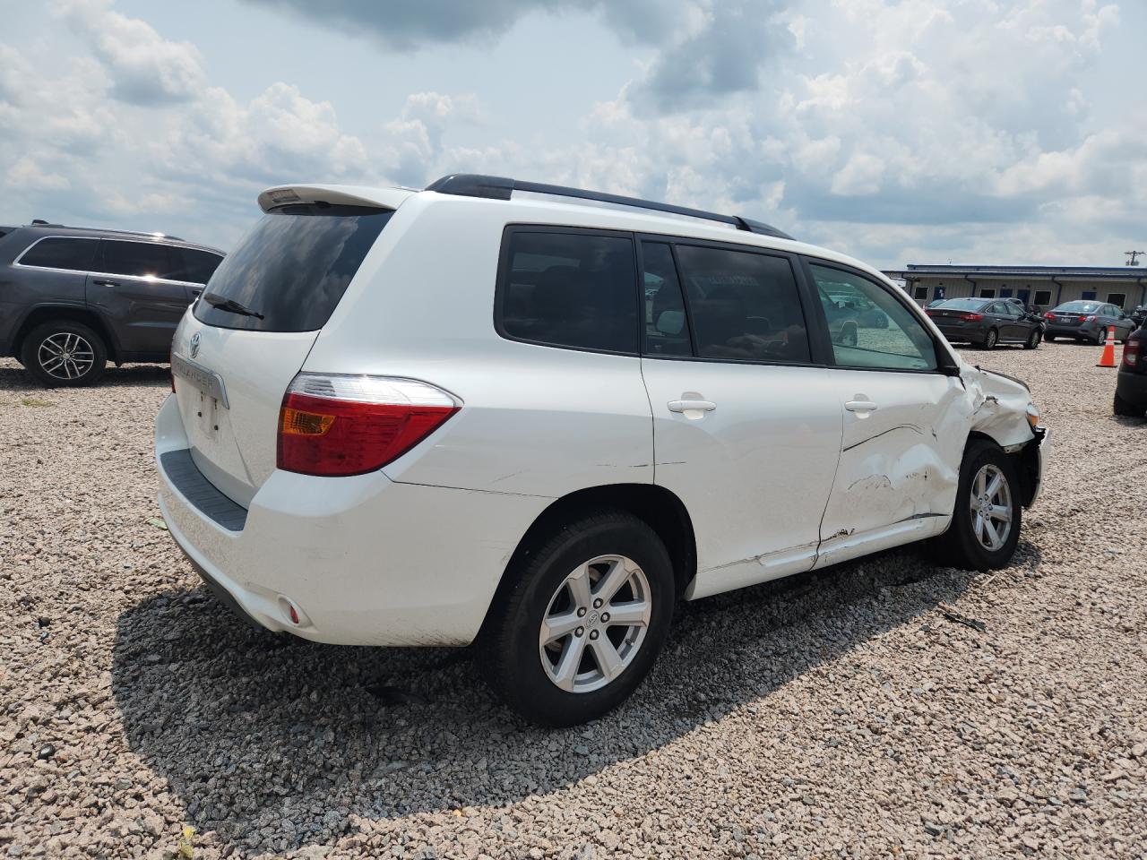 2010 Toyota Highlander White vin: 5TDZK3EH5AS002911