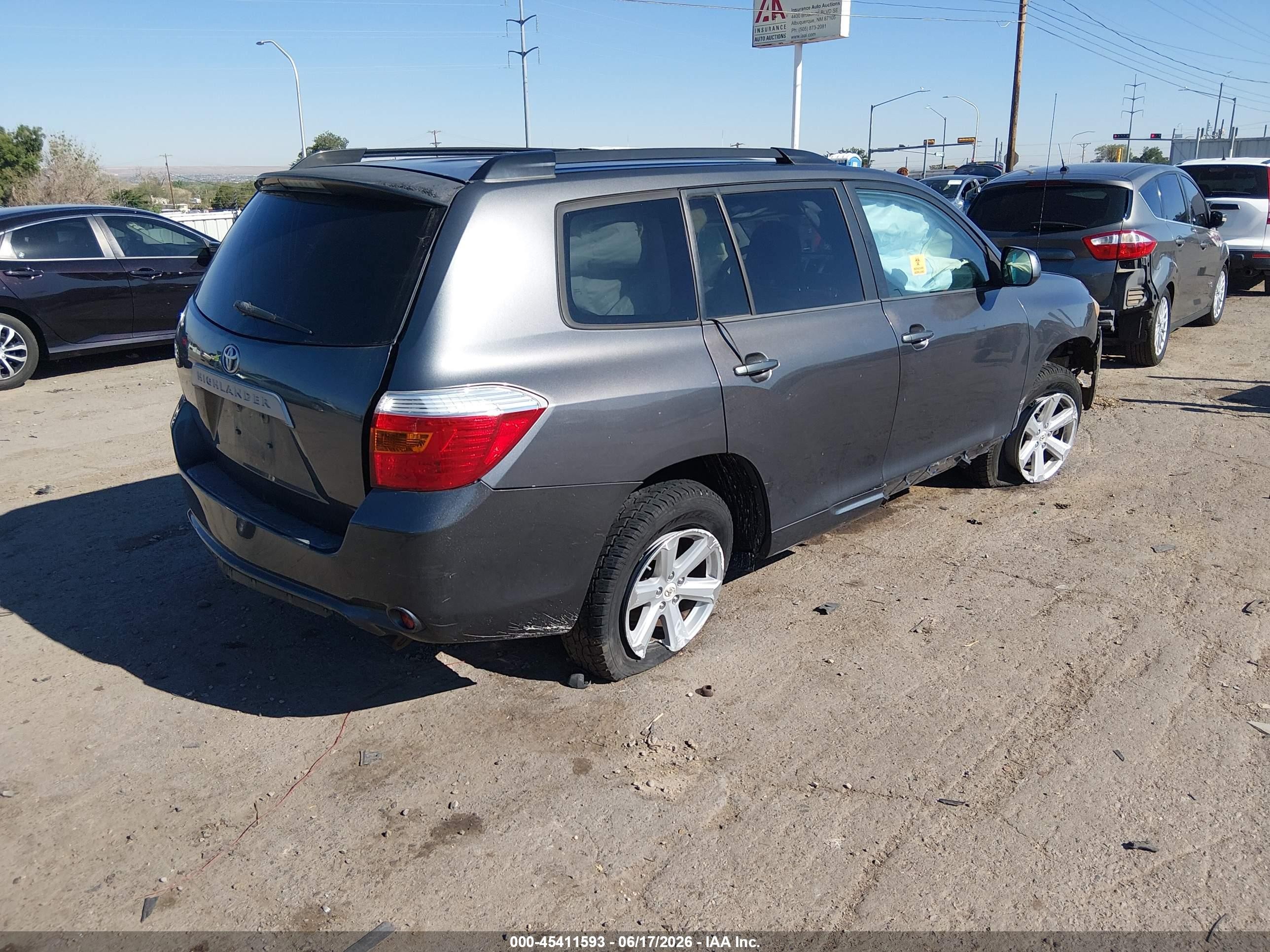 2010 Toyota Highlander Base V6 Серый vin: 5TDZK3EH5AS016484