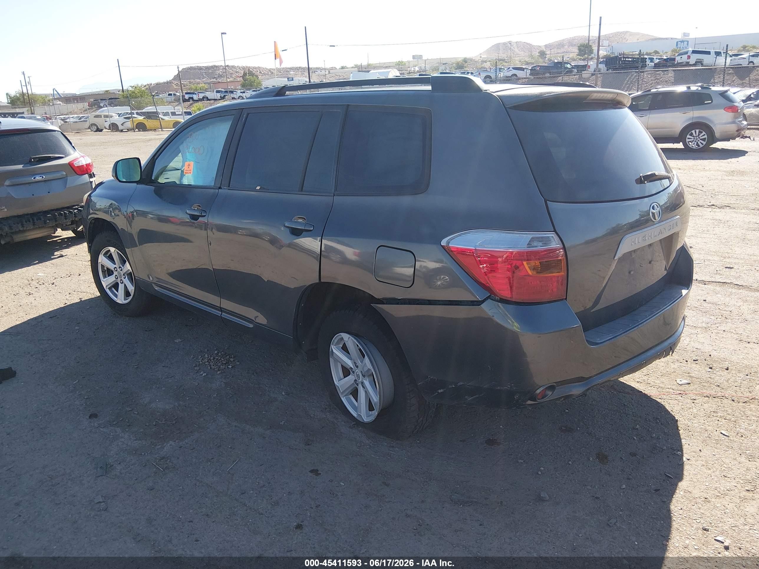 2010 Toyota Highlander Base V6 Серый vin: 5TDZK3EH5AS016484