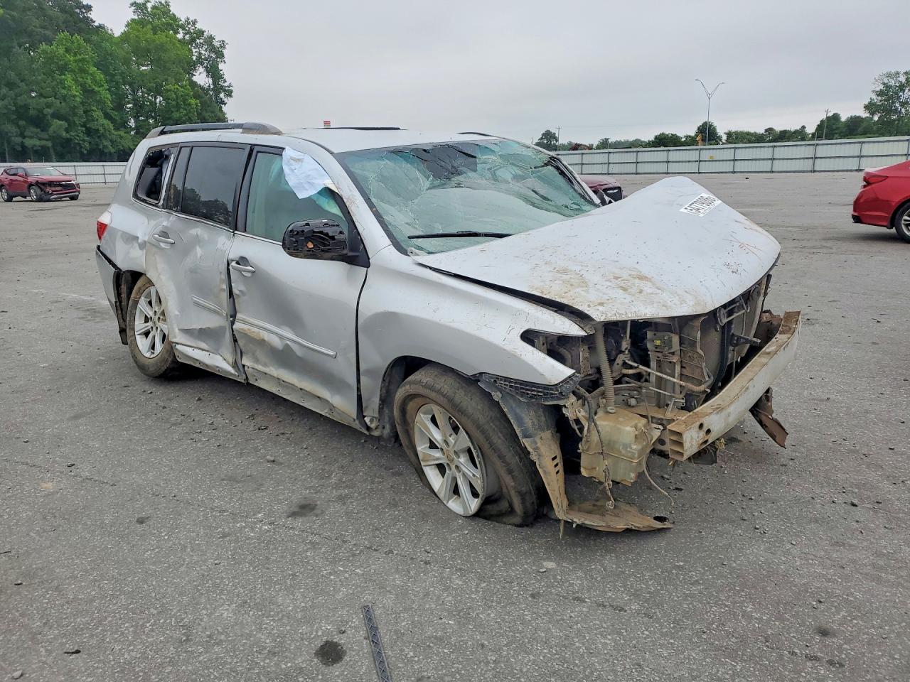 2012 Toyota Highlander Base Silver vin: 5TDZK3EH5CS054168