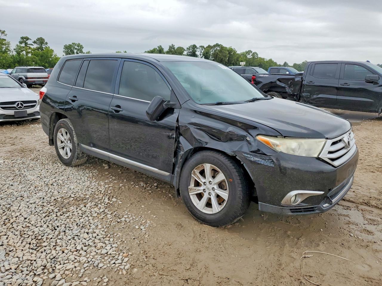 2012 Toyota Highlander Base Black vin: 5TDZK3EH5CS059886