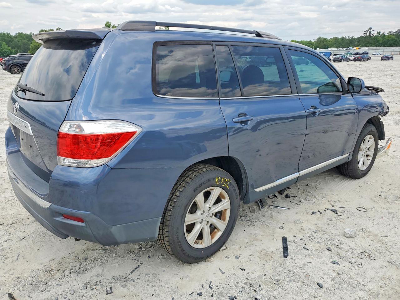 2012 Toyota Highlander Se Blue vin: 5TDZK3EH5CS073688