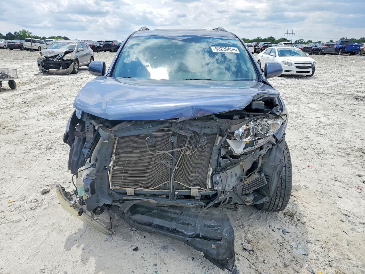 2012 Toyota Highlander Se Blue vin: 5TDZK3EH5CS073688