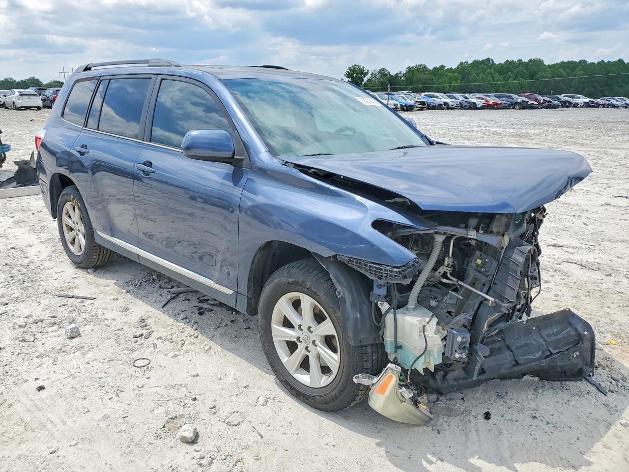 2012 Toyota Highlander Se Blue vin: 5TDZK3EH5CS073688