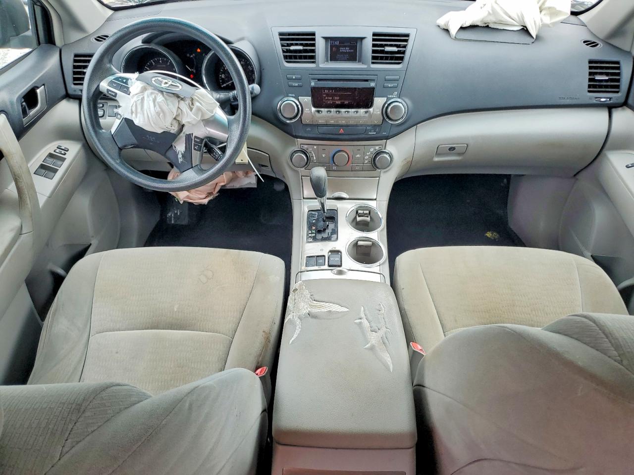2012 Toyota Highlander Base Gray vin: 5TDZK3EH5CS089213