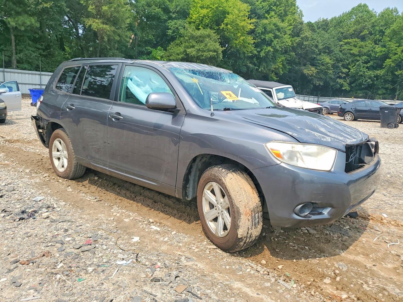 2010 Toyota Highlander Base Gray vin: 5TDZK3EH6AS016218
