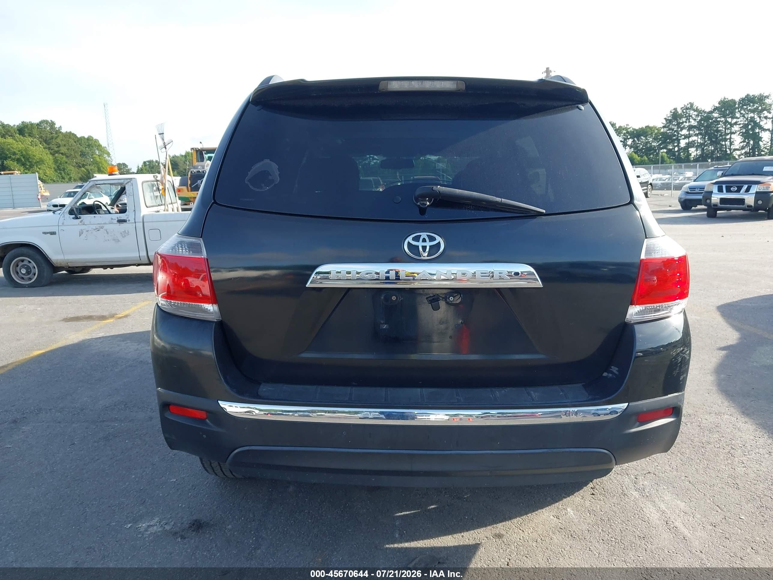 2011 Toyota Highlander Se V6 Black vin: 5TDZK3EH6BS045249