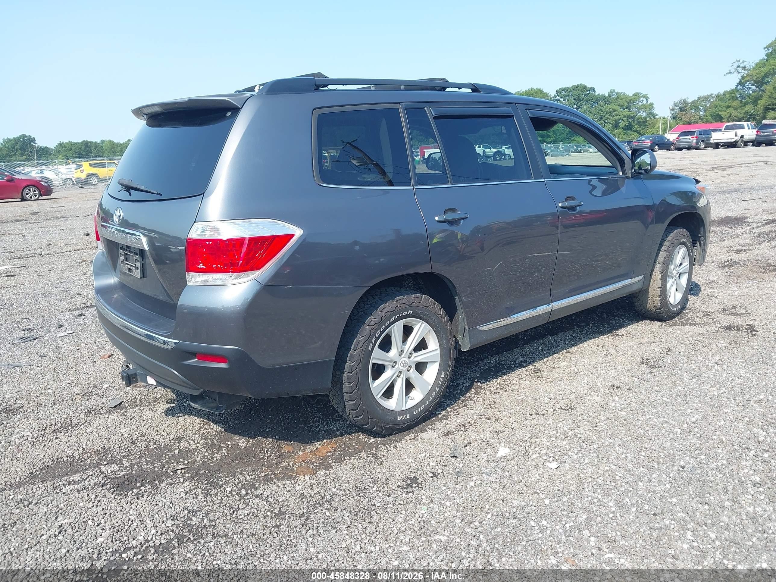 2012 Toyota Highlander Se V6 Gray vin: 5TDZK3EH6CS084831