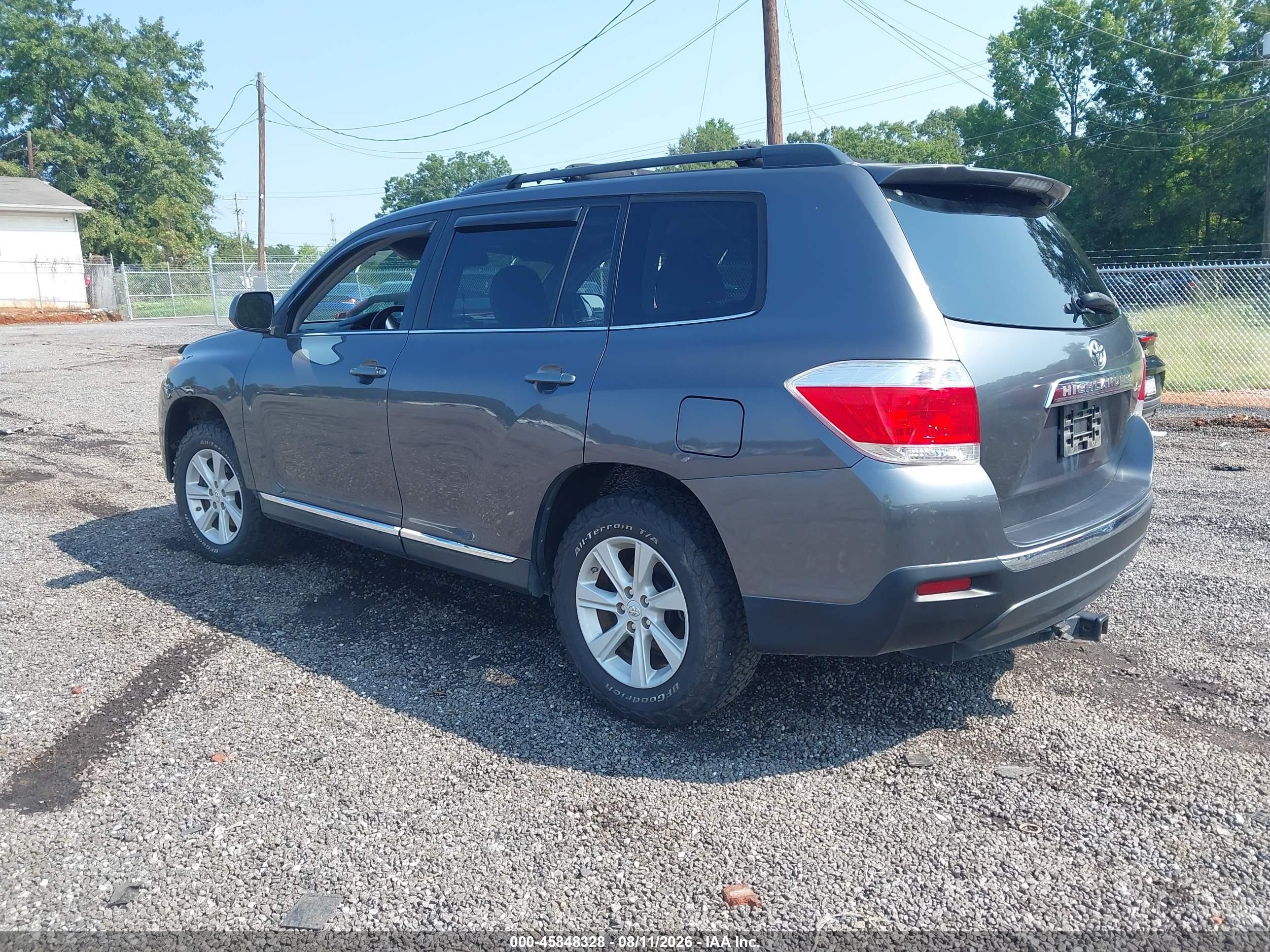 2012 Toyota Highlander Se V6 Gray vin: 5TDZK3EH6CS084831
