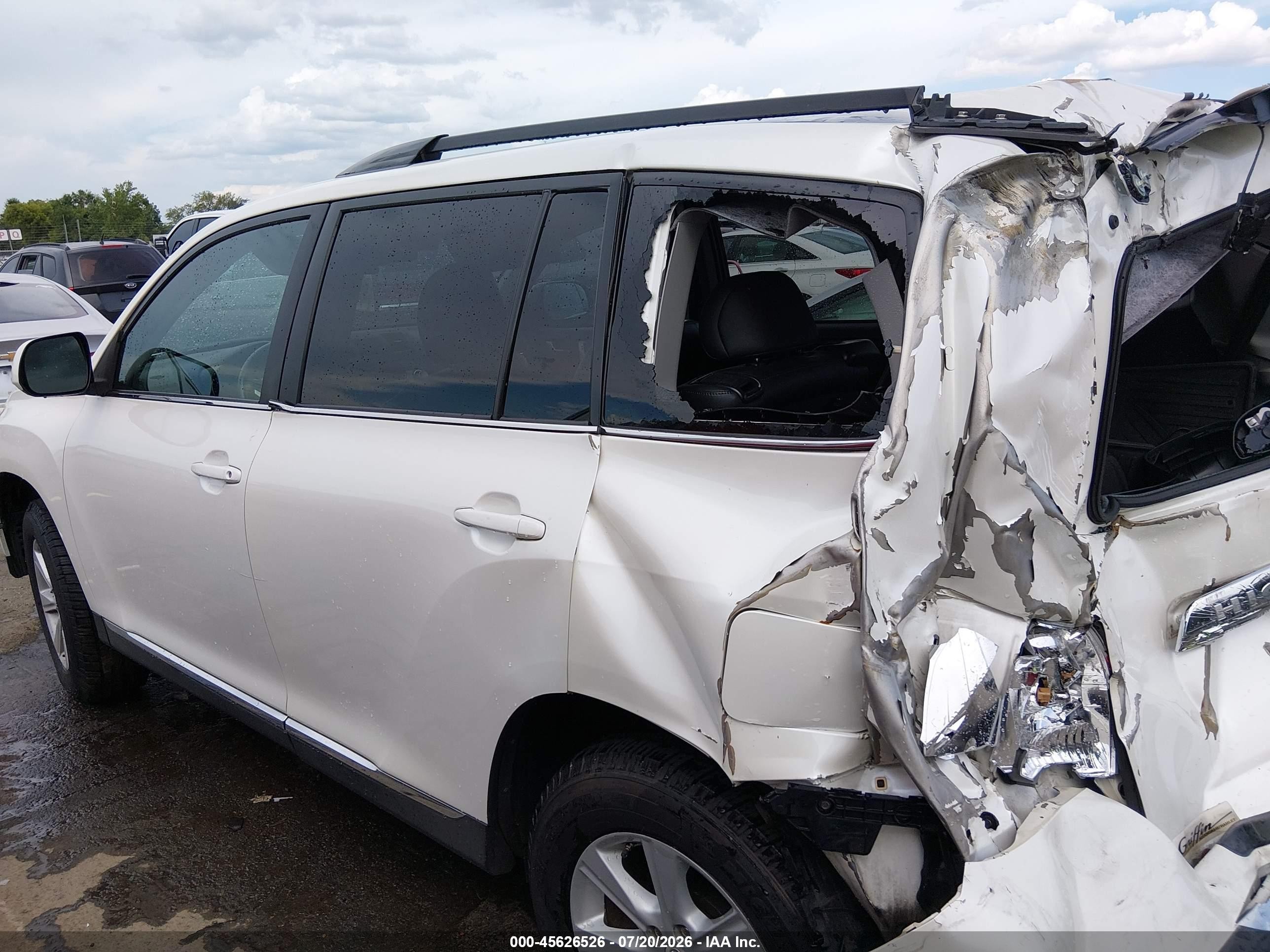 2012 Toyota Highlander Se V6 White vin: 5TDZK3EH6CS086045