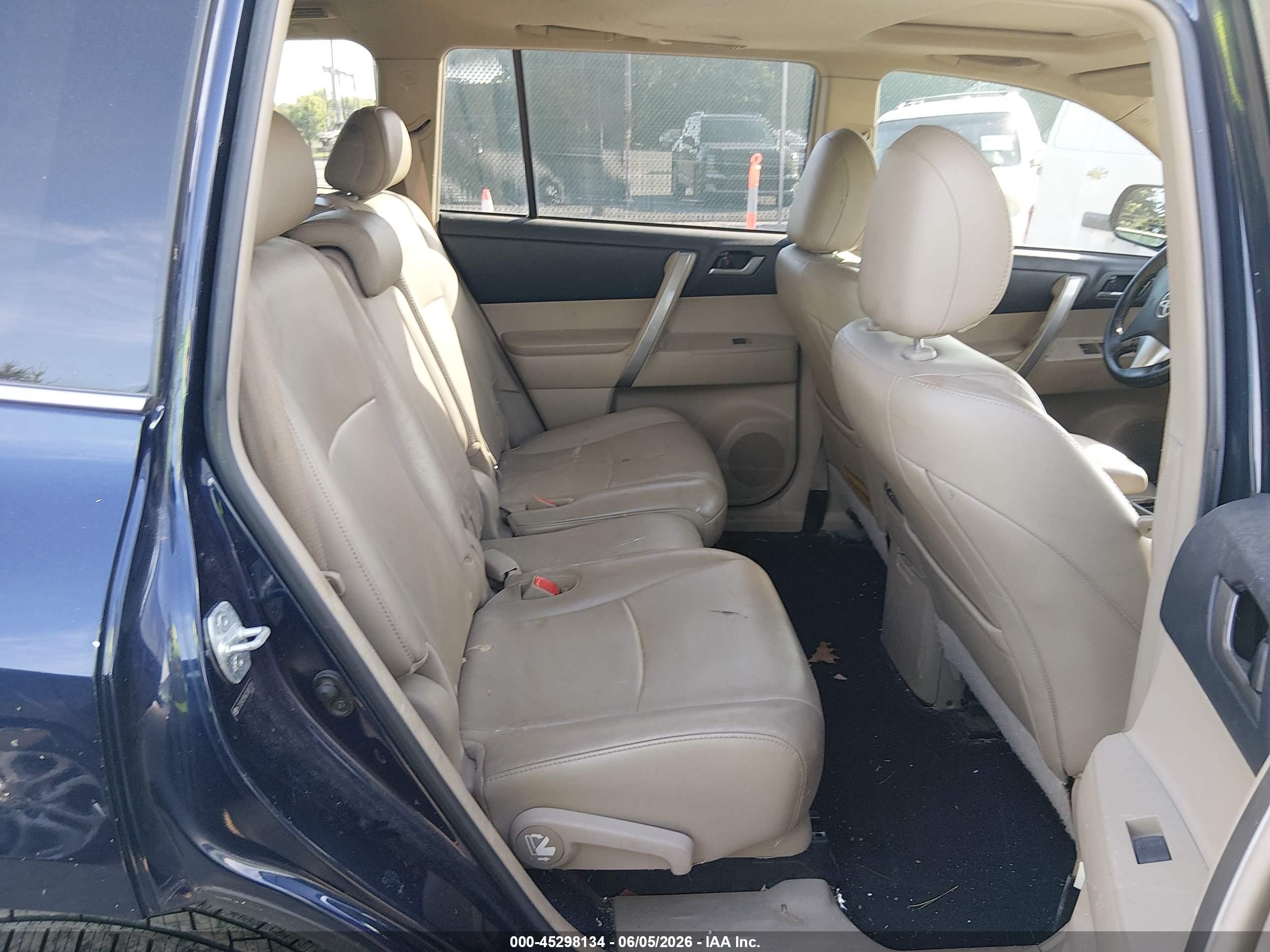 2012 Toyota Highlander Se Blue vin: 5TDZK3EH6CS087129