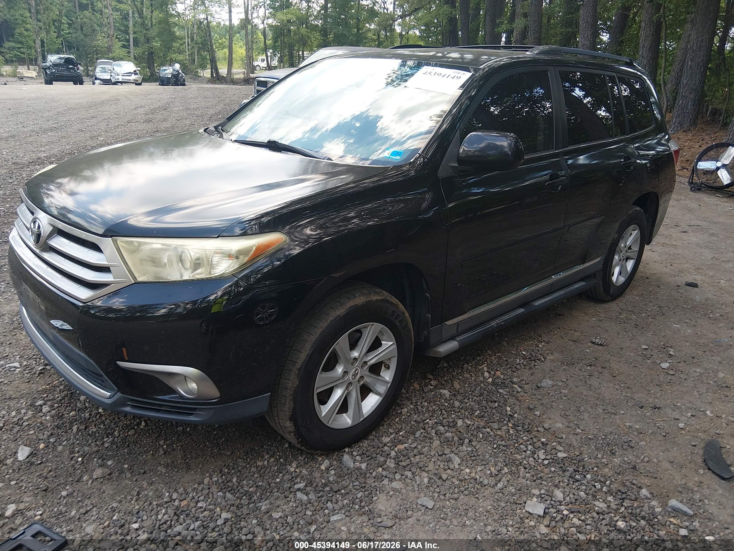 2013 Toyota Highlander Se V6 Black vin: 5TDZK3EH6DS093269