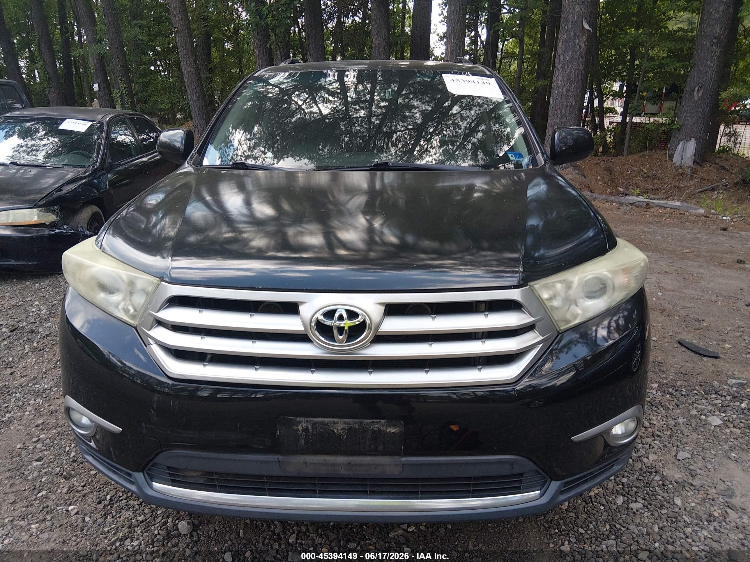2013 Toyota Highlander Se V6 Black vin: 5TDZK3EH6DS093269