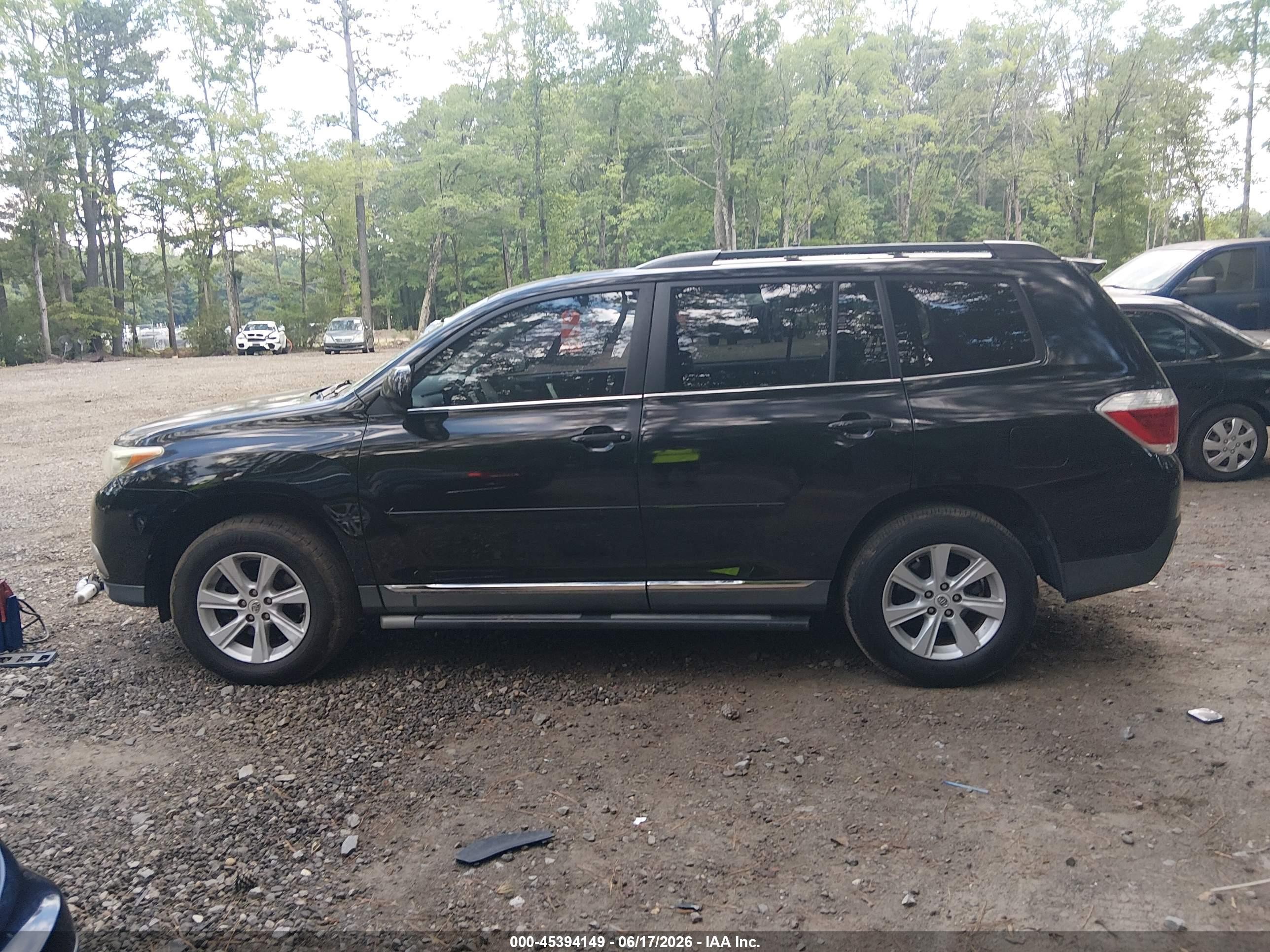 2013 Toyota Highlander Se V6 Black vin: 5TDZK3EH6DS093269