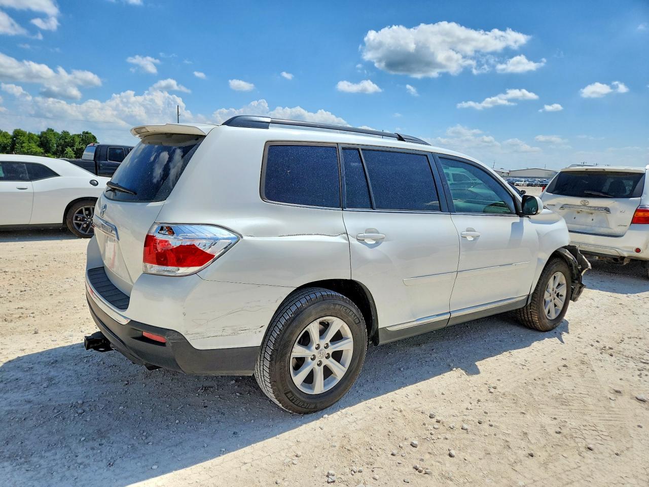 2013 Toyota Highlander Se White vin: 5TDZK3EH6DS096091