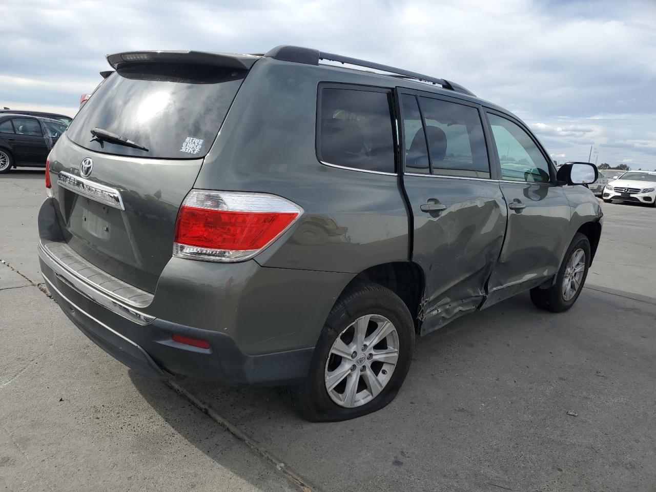2013 Toyota Highlander Base Green vin: 5TDZK3EH6DS115061