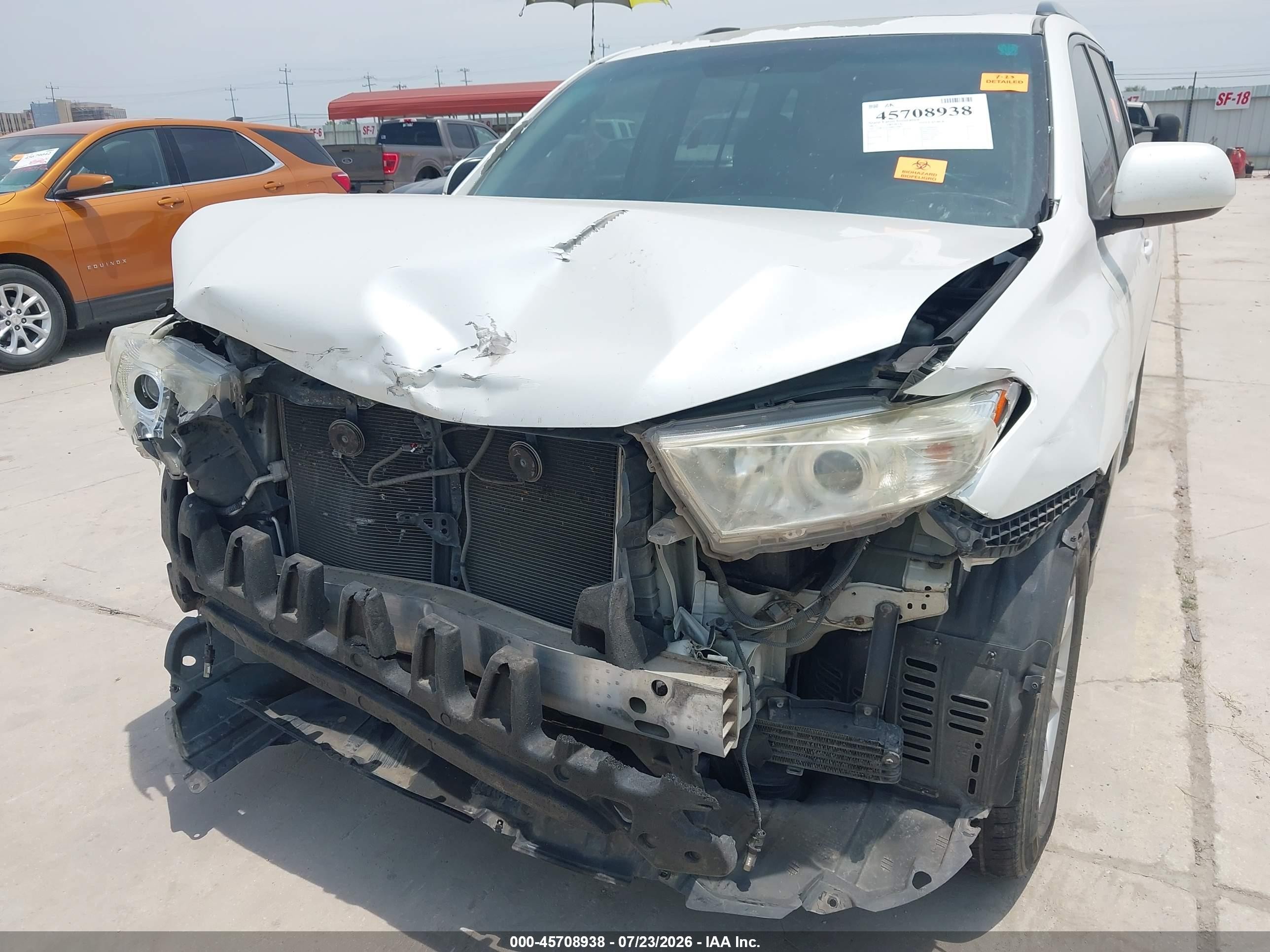 2013 Toyota Highlander Se V6 White vin: 5TDZK3EH6DS119031