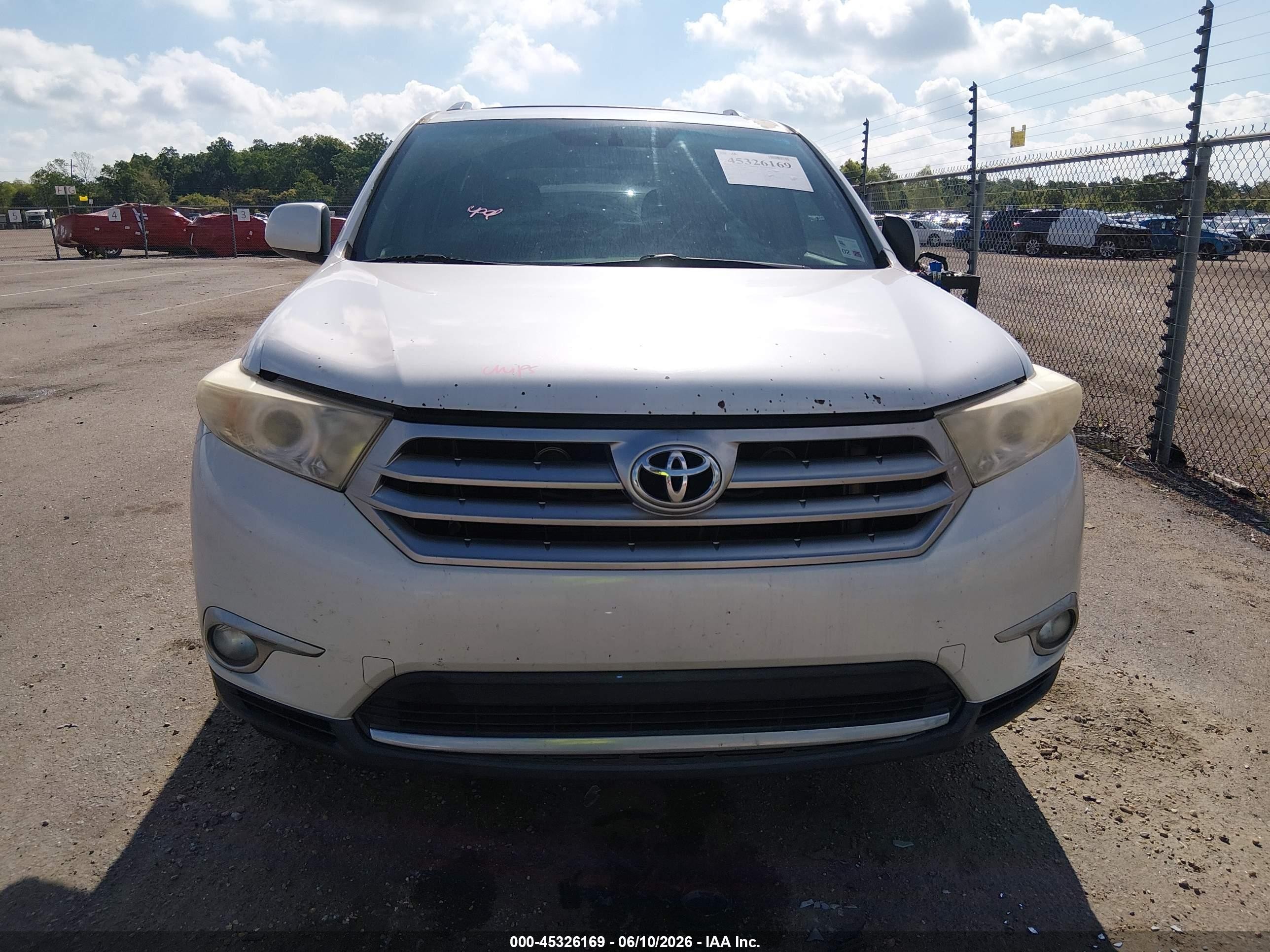2012 Toyota Highlander Se V6 White vin: 5TDZK3EH7CS056441