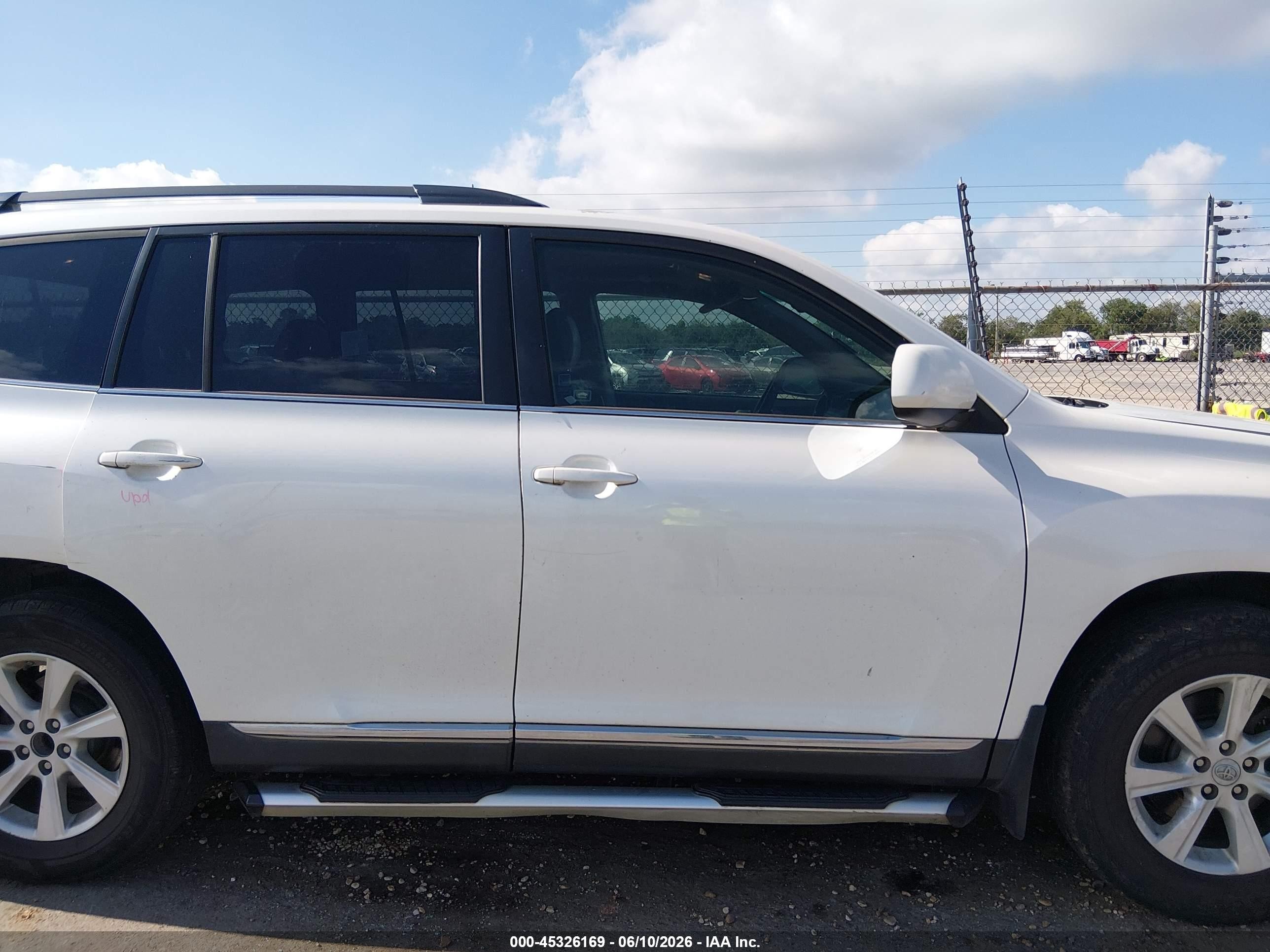 2012 Toyota Highlander Se V6 White vin: 5TDZK3EH7CS056441