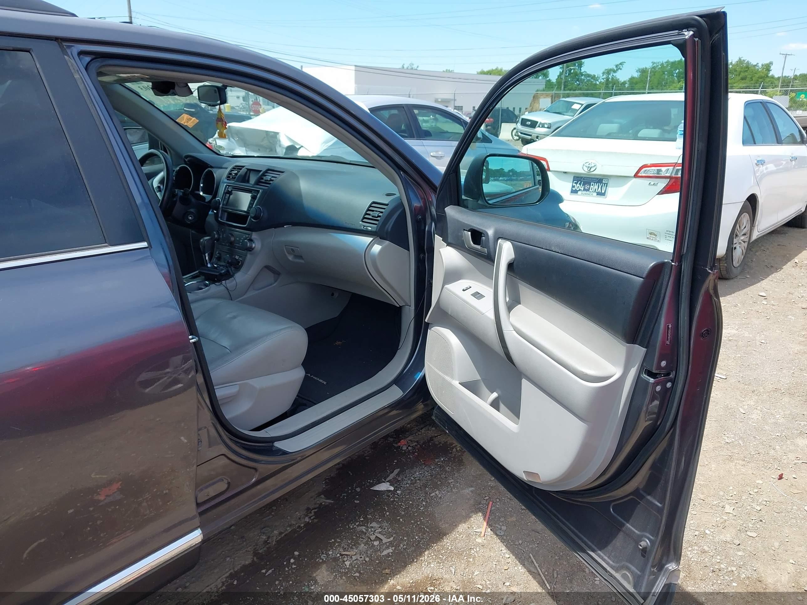 2013 Toyota Highlander Se V6 Gray vin: 5TDZK3EH7DS131446