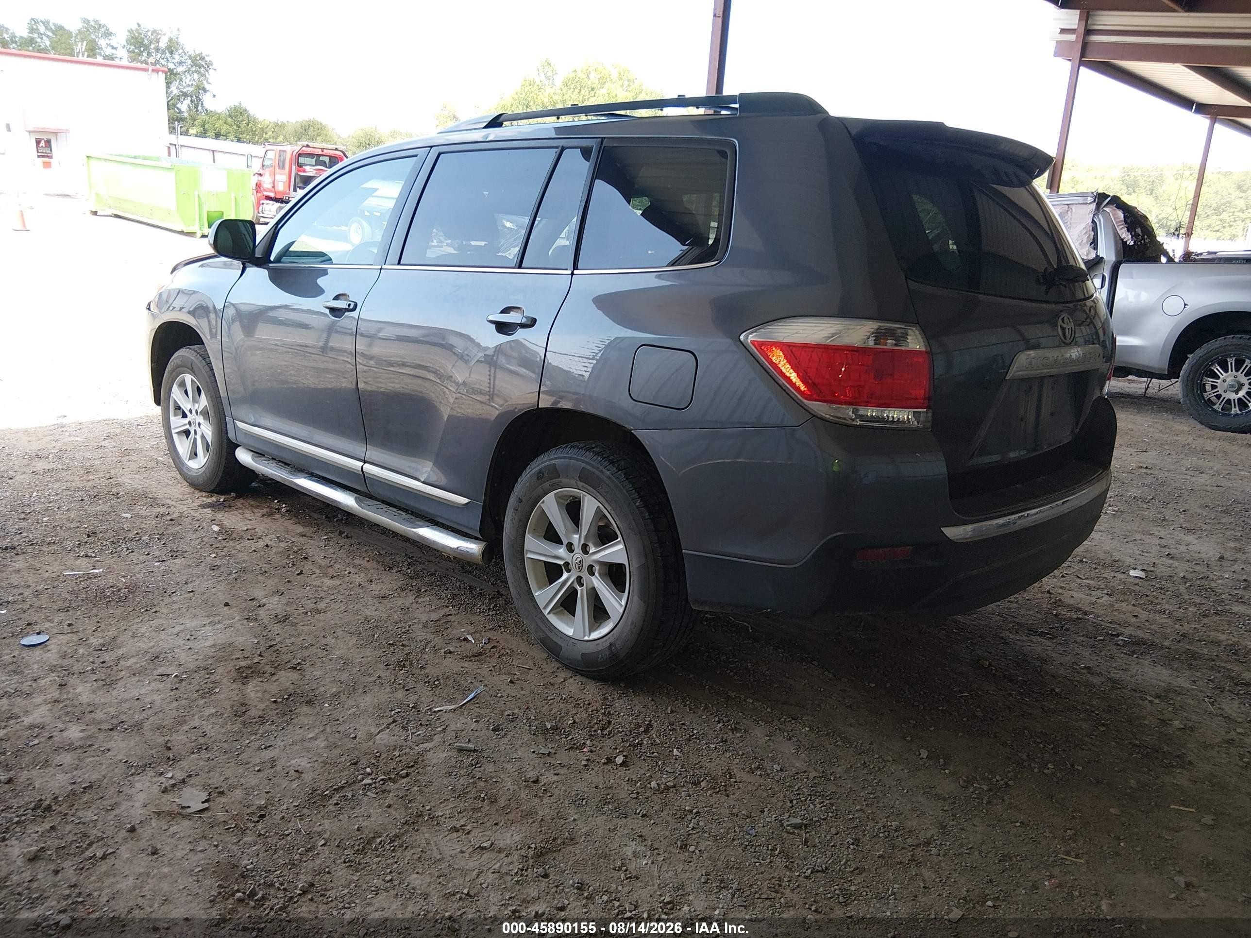 2013 Toyota Highlander Se V6 Серый vin: 5TDZK3EH7DS137795