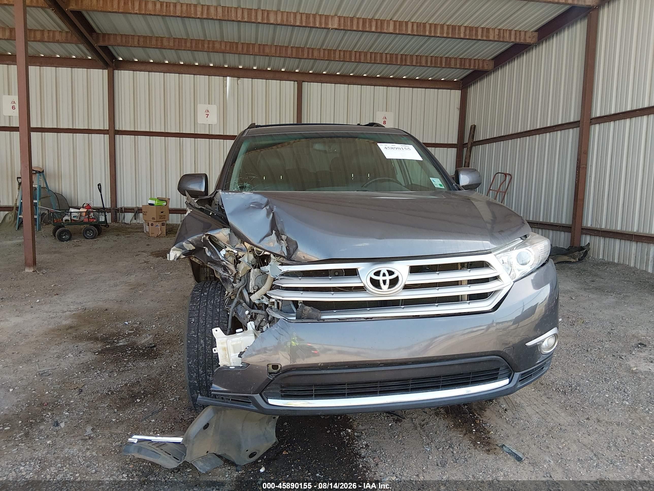2013 Toyota Highlander Se V6 Серый vin: 5TDZK3EH7DS137795