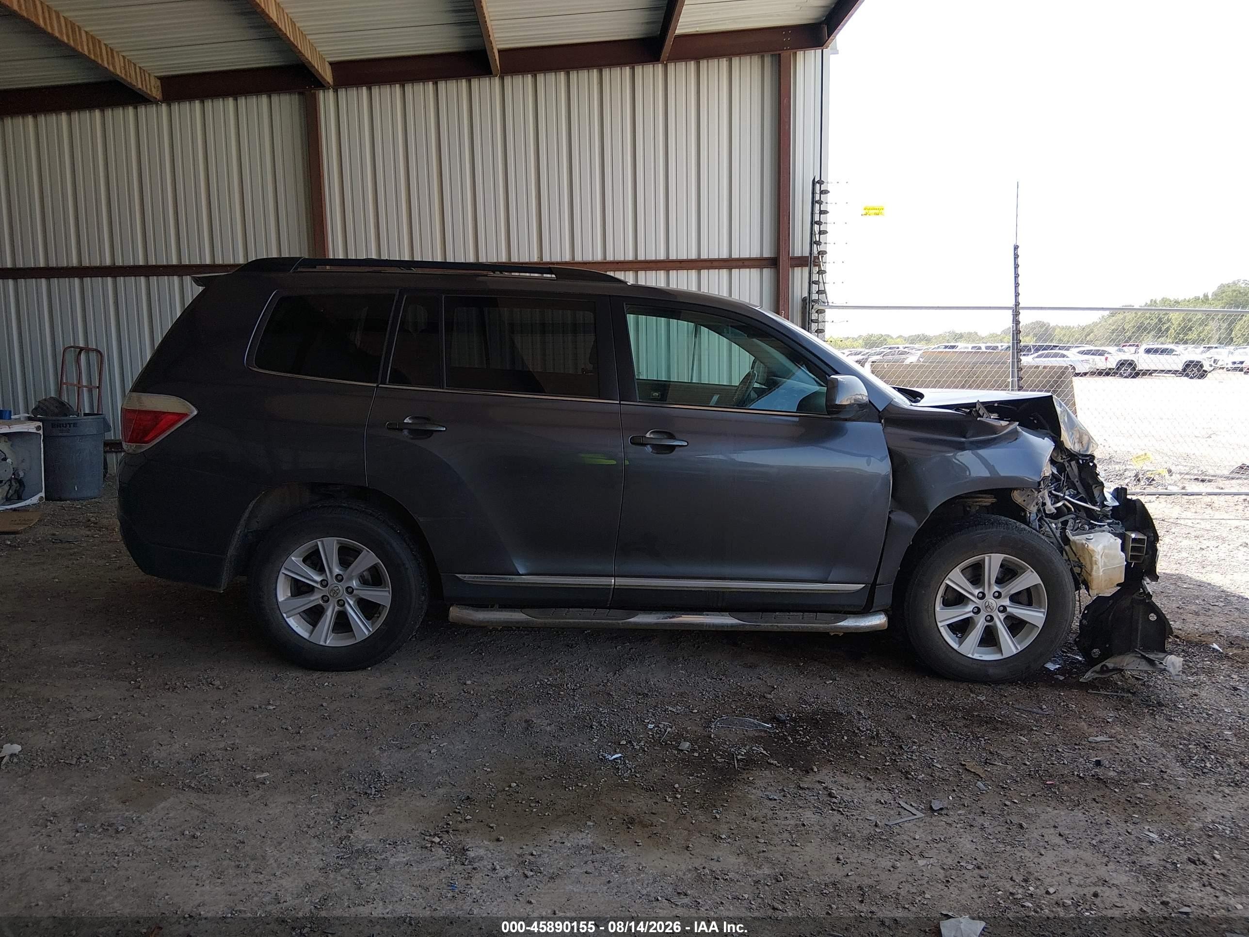 2013 Toyota Highlander Se V6 Серый vin: 5TDZK3EH7DS137795