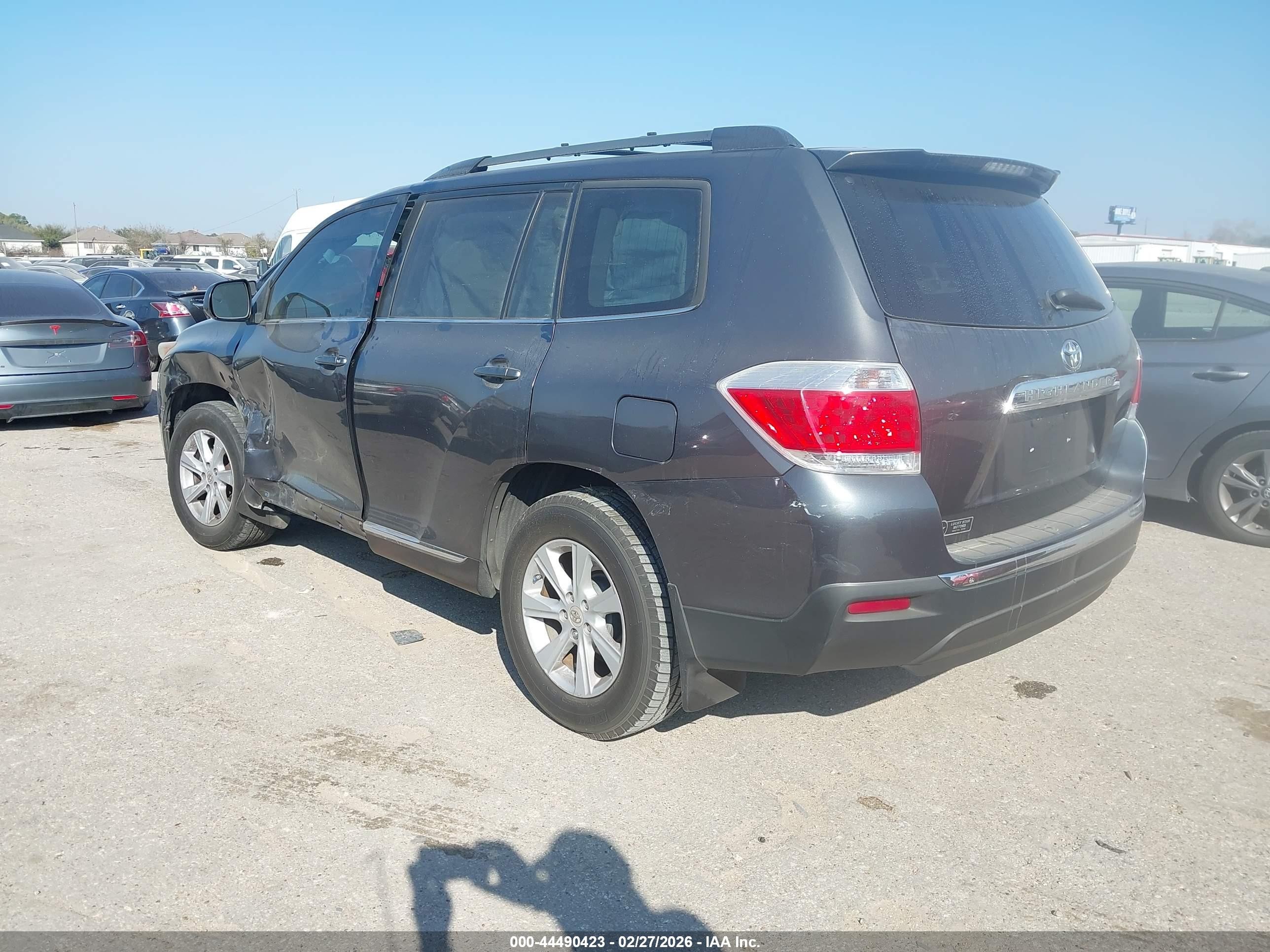 2012 Toyota Highlander Se Gray vin: 5TDZK3EH8CS077704