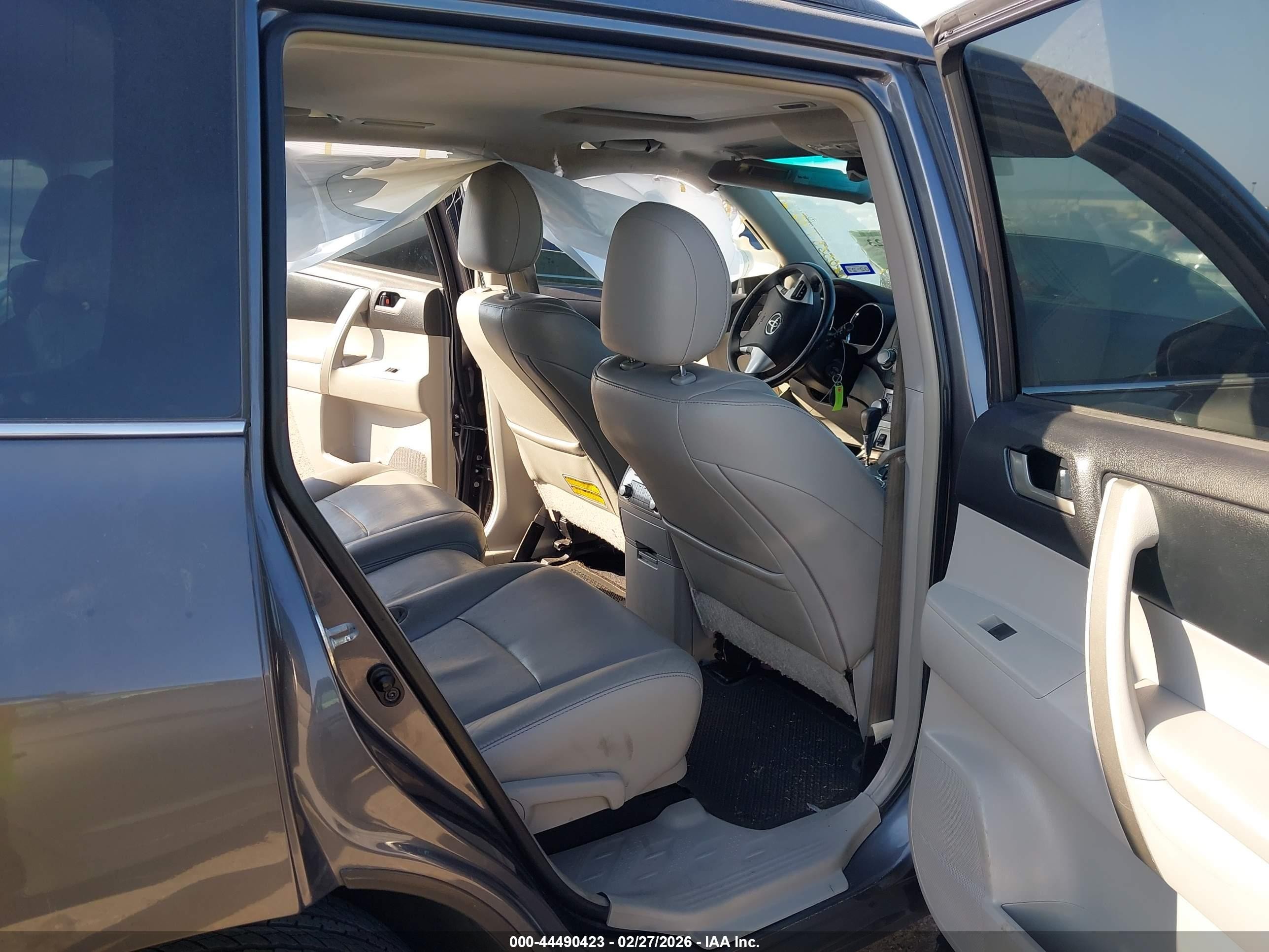 2012 Toyota Highlander Se Gray vin: 5TDZK3EH8CS077704