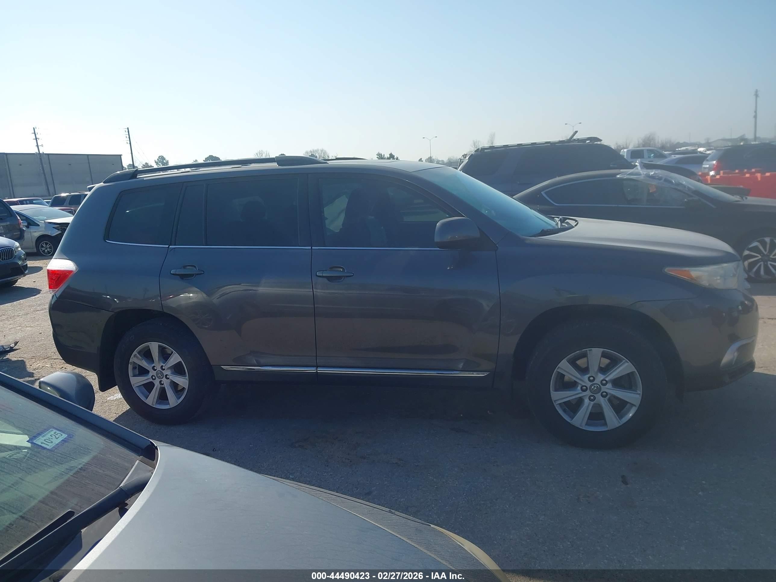 2012 Toyota Highlander Se Gray vin: 5TDZK3EH8CS077704