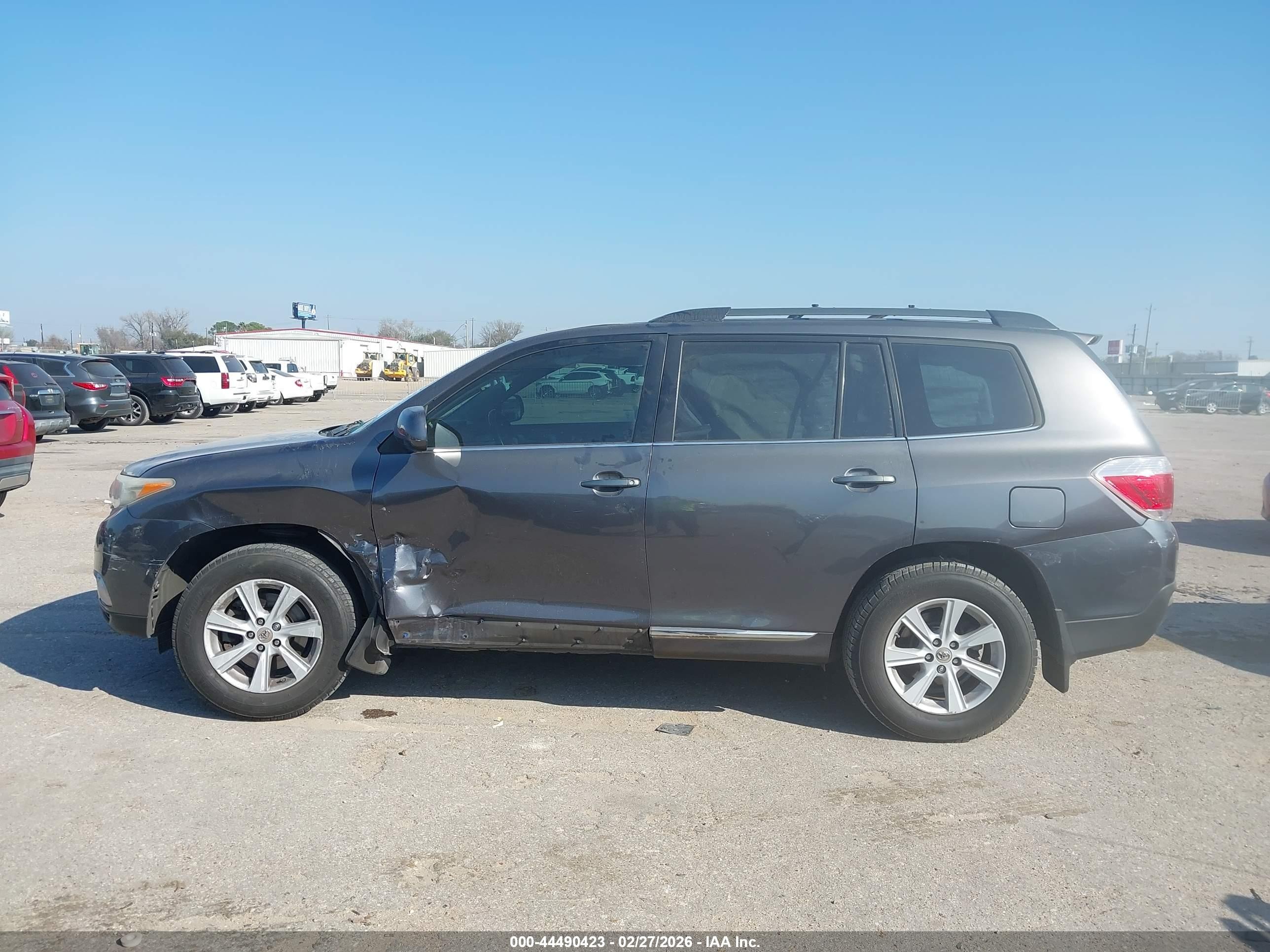 2012 Toyota Highlander Se Gray vin: 5TDZK3EH8CS077704