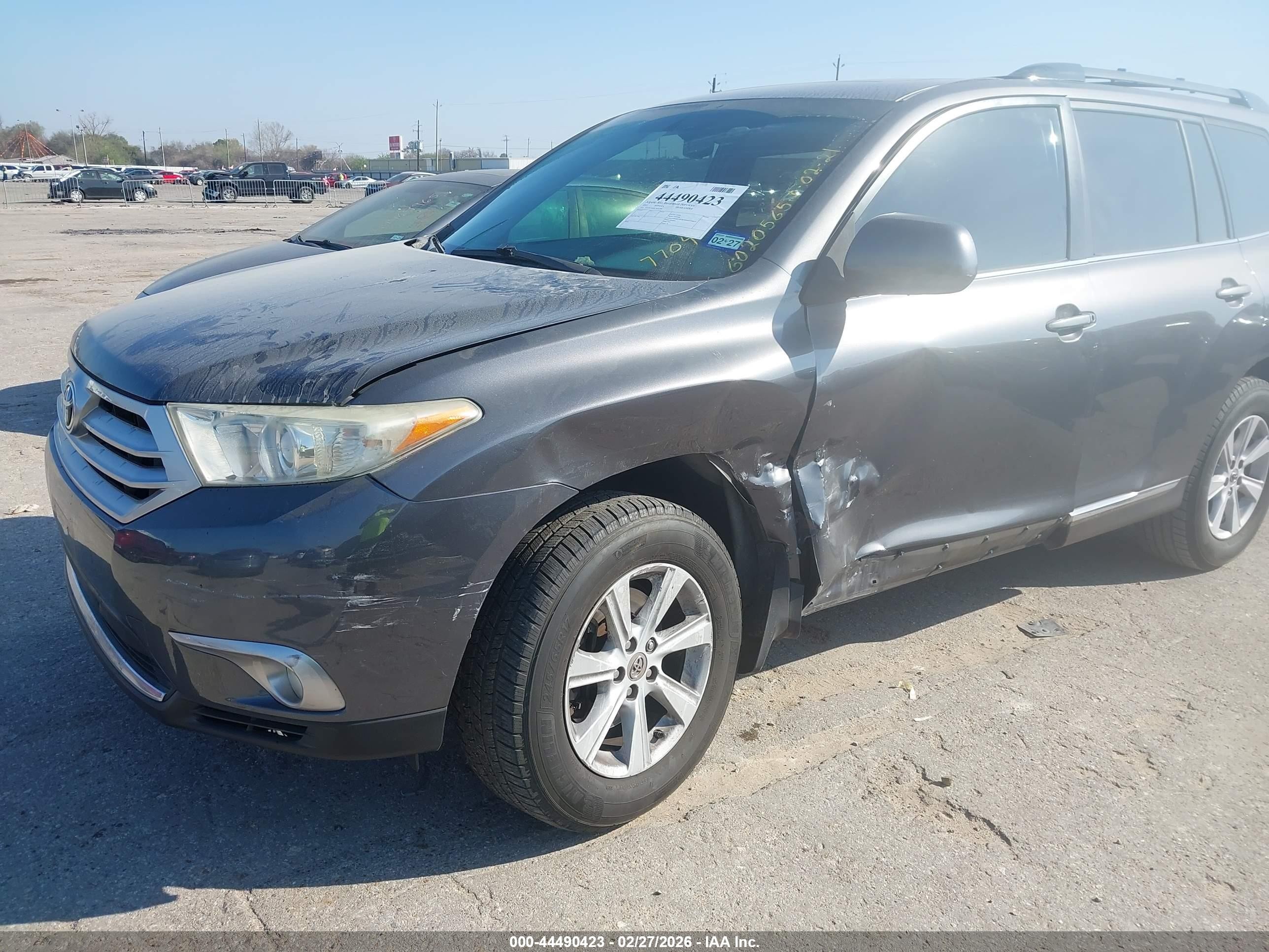 2012 Toyota Highlander Se Gray vin: 5TDZK3EH8CS077704