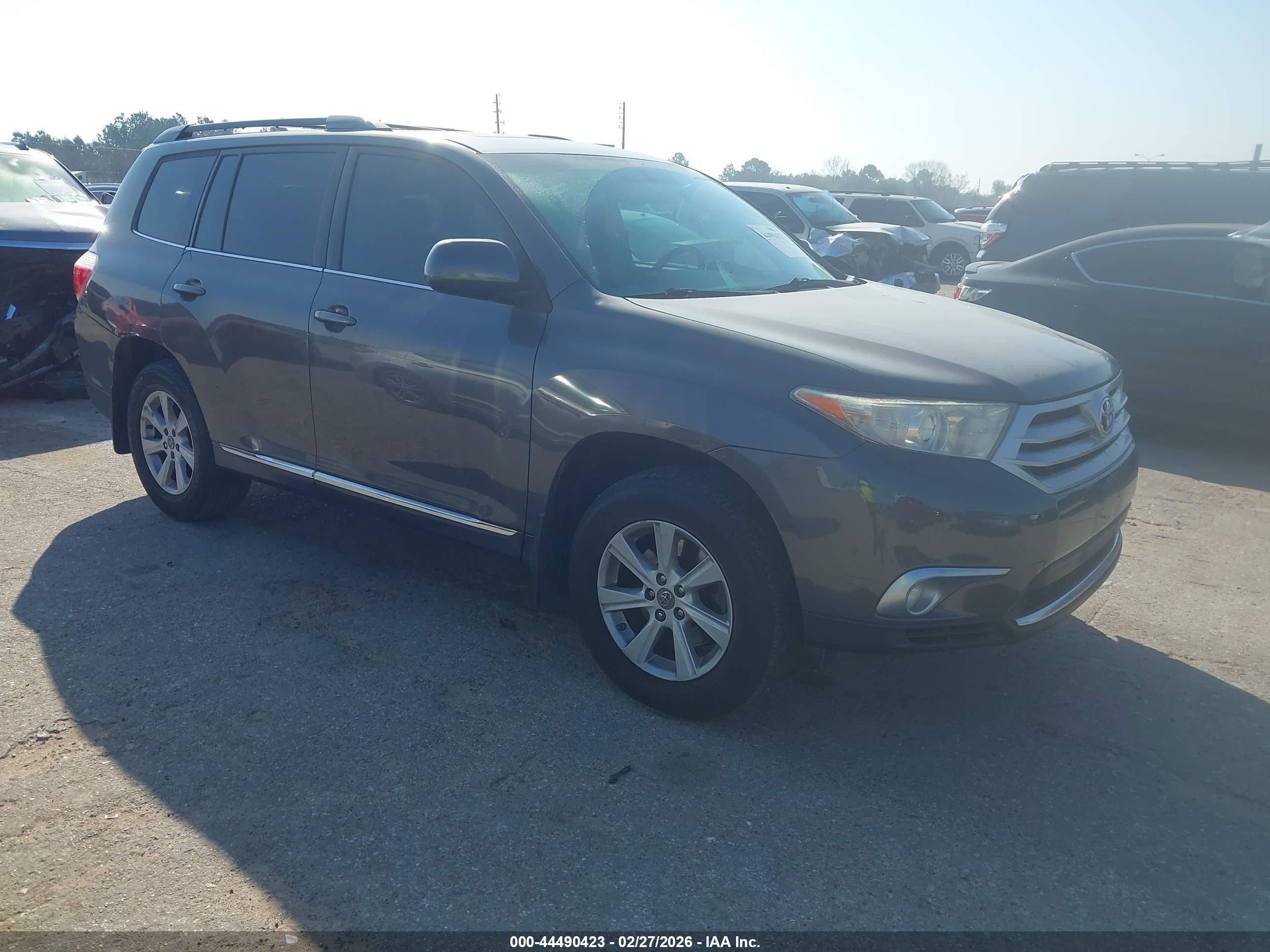 2012 Toyota Highlander Se Gray vin: 5TDZK3EH8CS077704