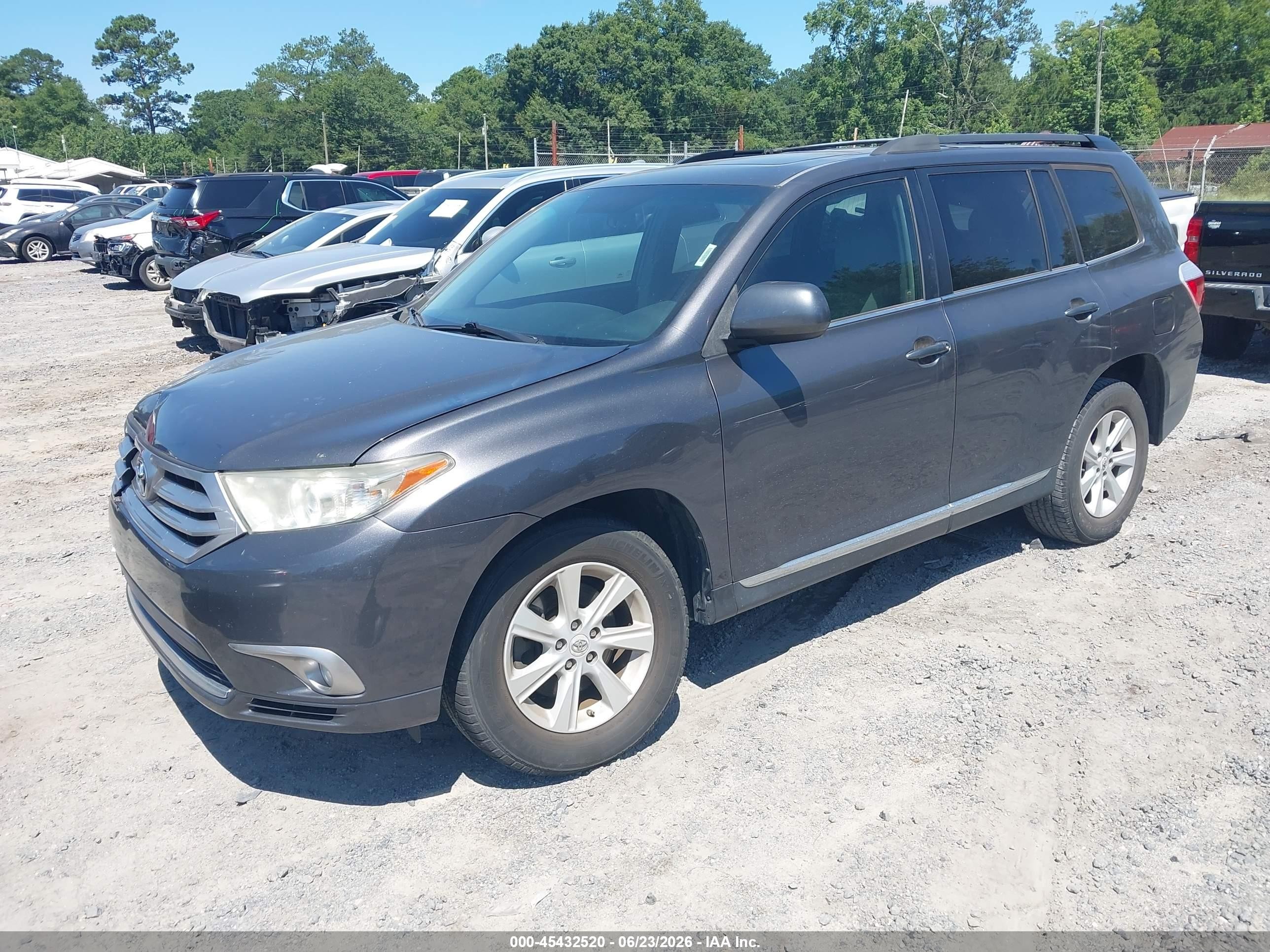 2012 Toyota Highlander Se V6 Gray vin: 5TDZK3EH8CS080988