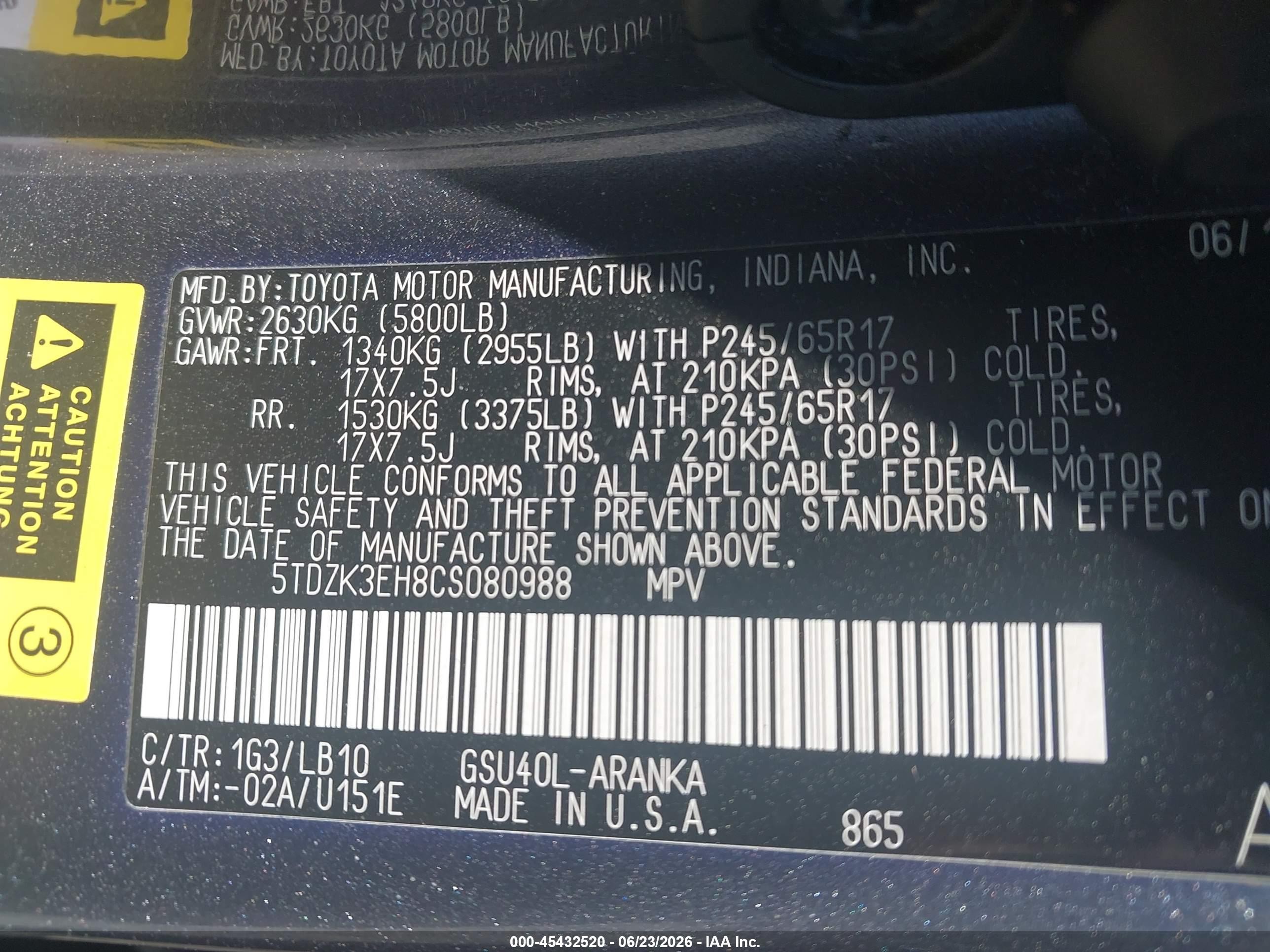 2012 Toyota Highlander Se V6 Gray vin: 5TDZK3EH8CS080988