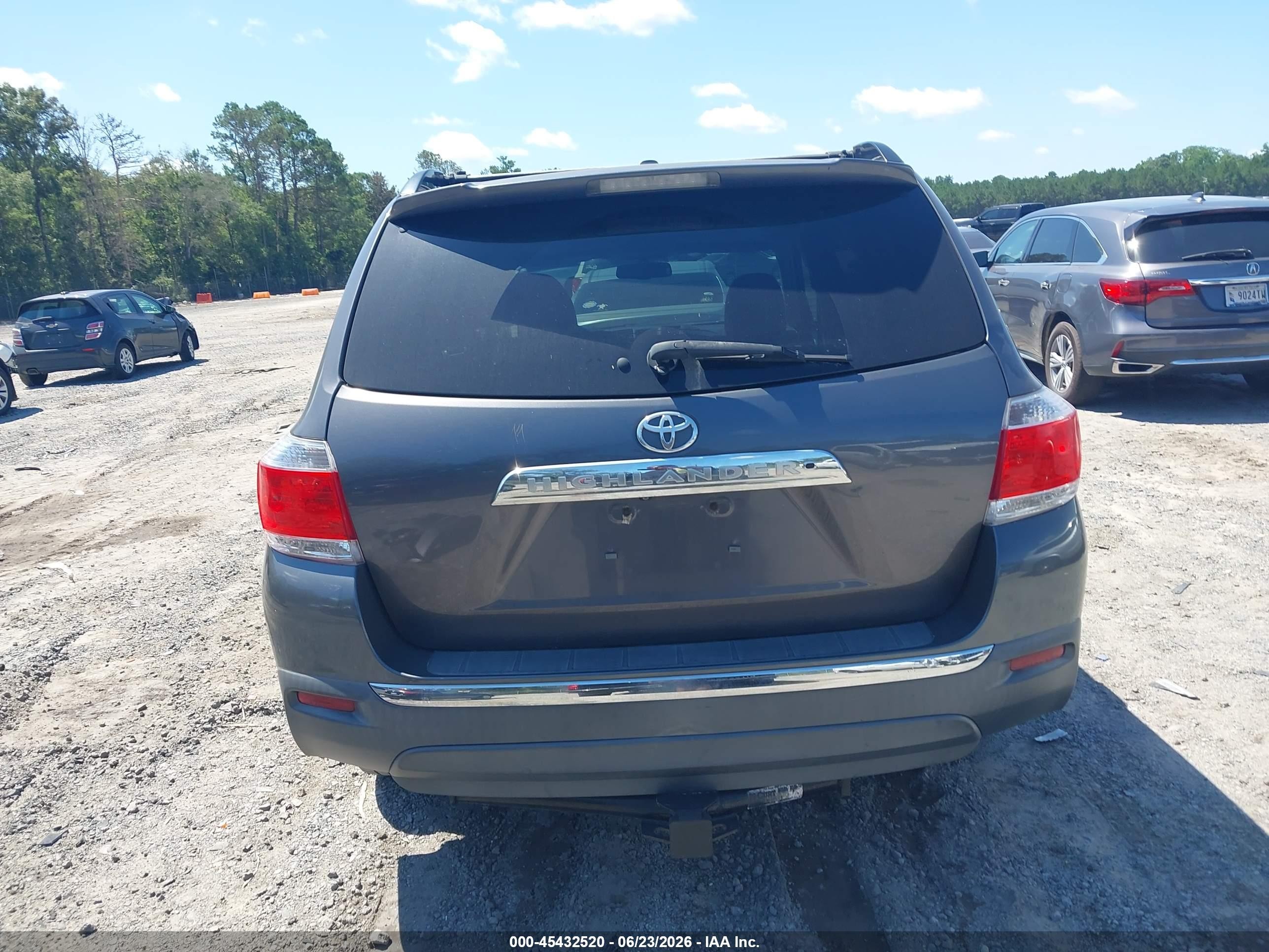 2012 Toyota Highlander Se V6 Gray vin: 5TDZK3EH8CS080988