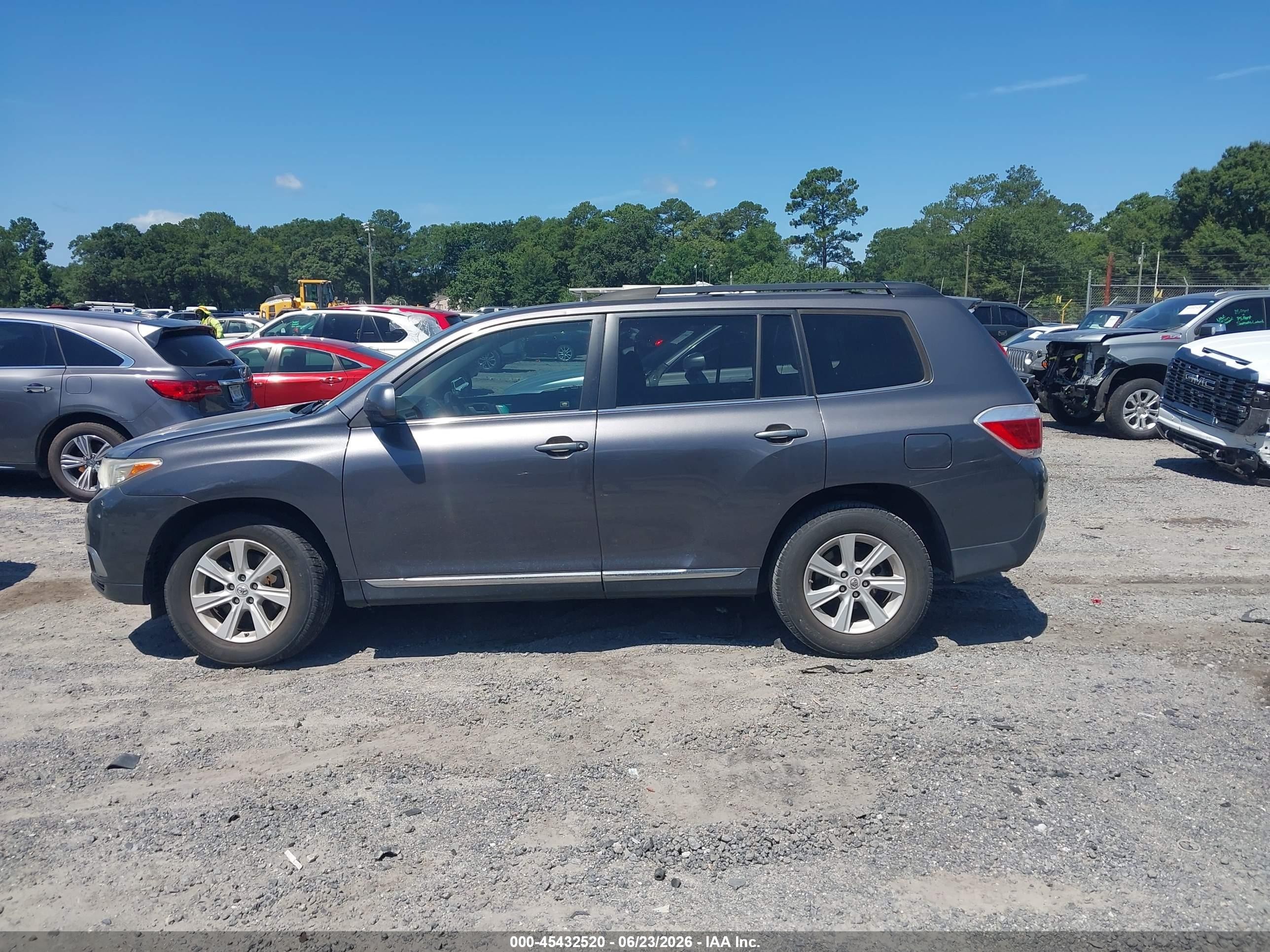 2012 Toyota Highlander Se V6 Gray vin: 5TDZK3EH8CS080988
