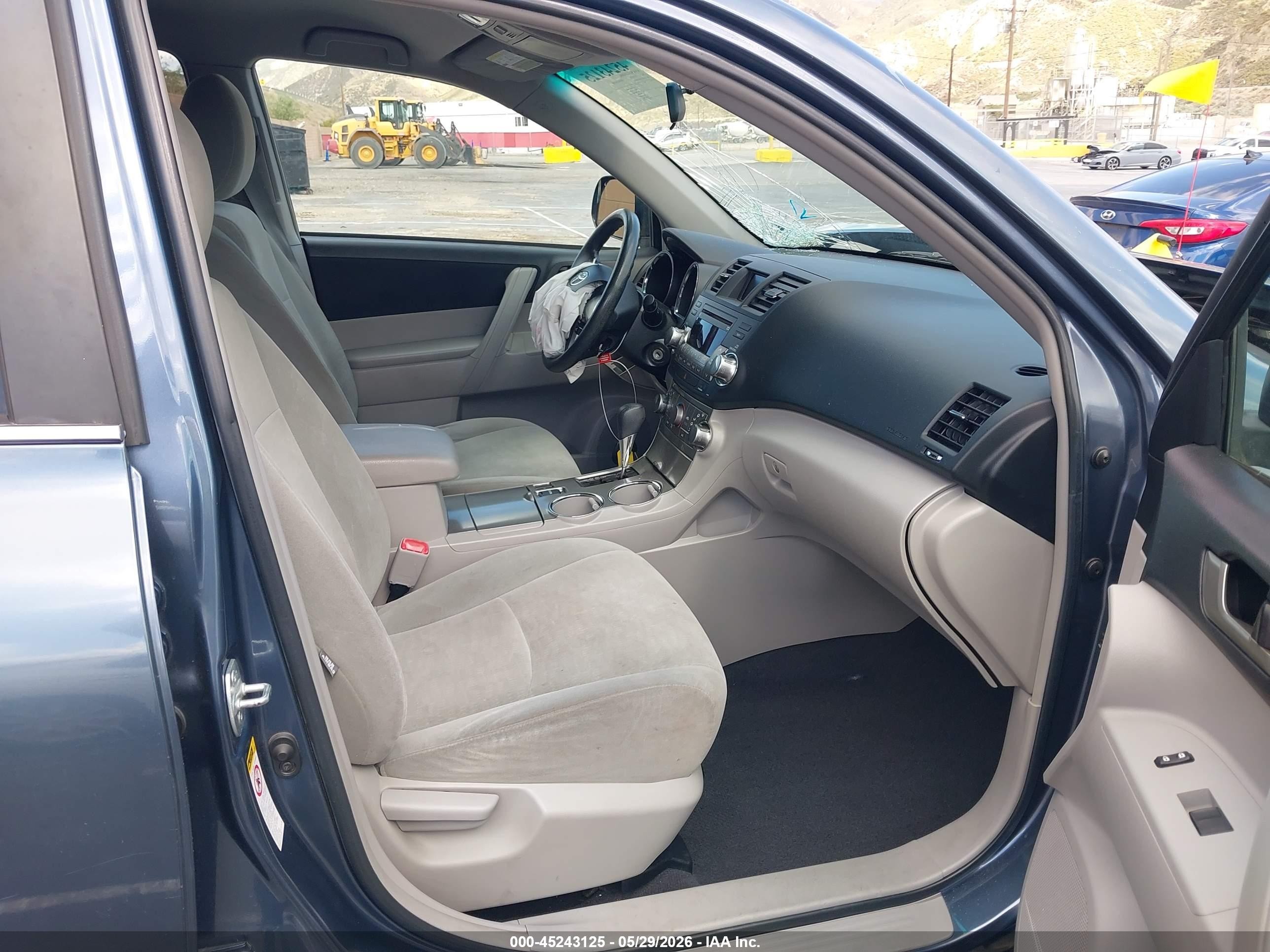 2012 Toyota Highlander Base V6 Blue vin: 5TDZK3EH8CS089495