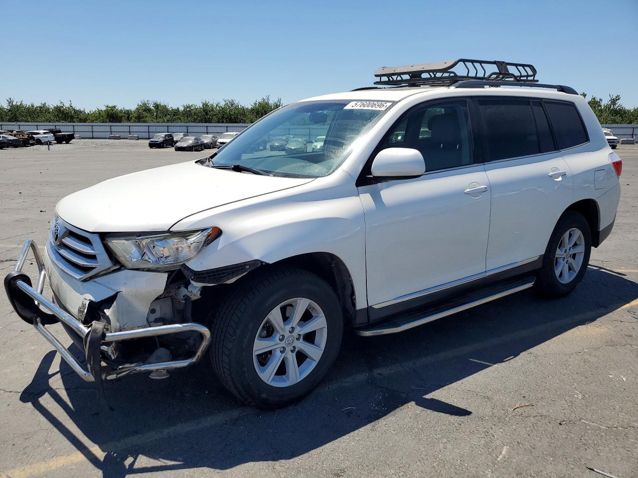 2013 Toyota Highlander Se White vin: 5TDZK3EH9DS102109