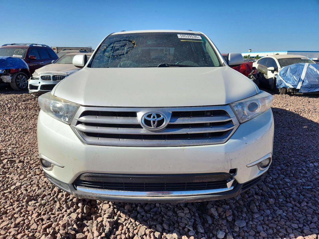 2013 Toyota Highlander Se White vin: 5TDZK3EH9DS128855