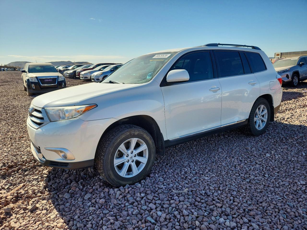 2013 Toyota Highlander Se White vin: 5TDZK3EH9DS128855