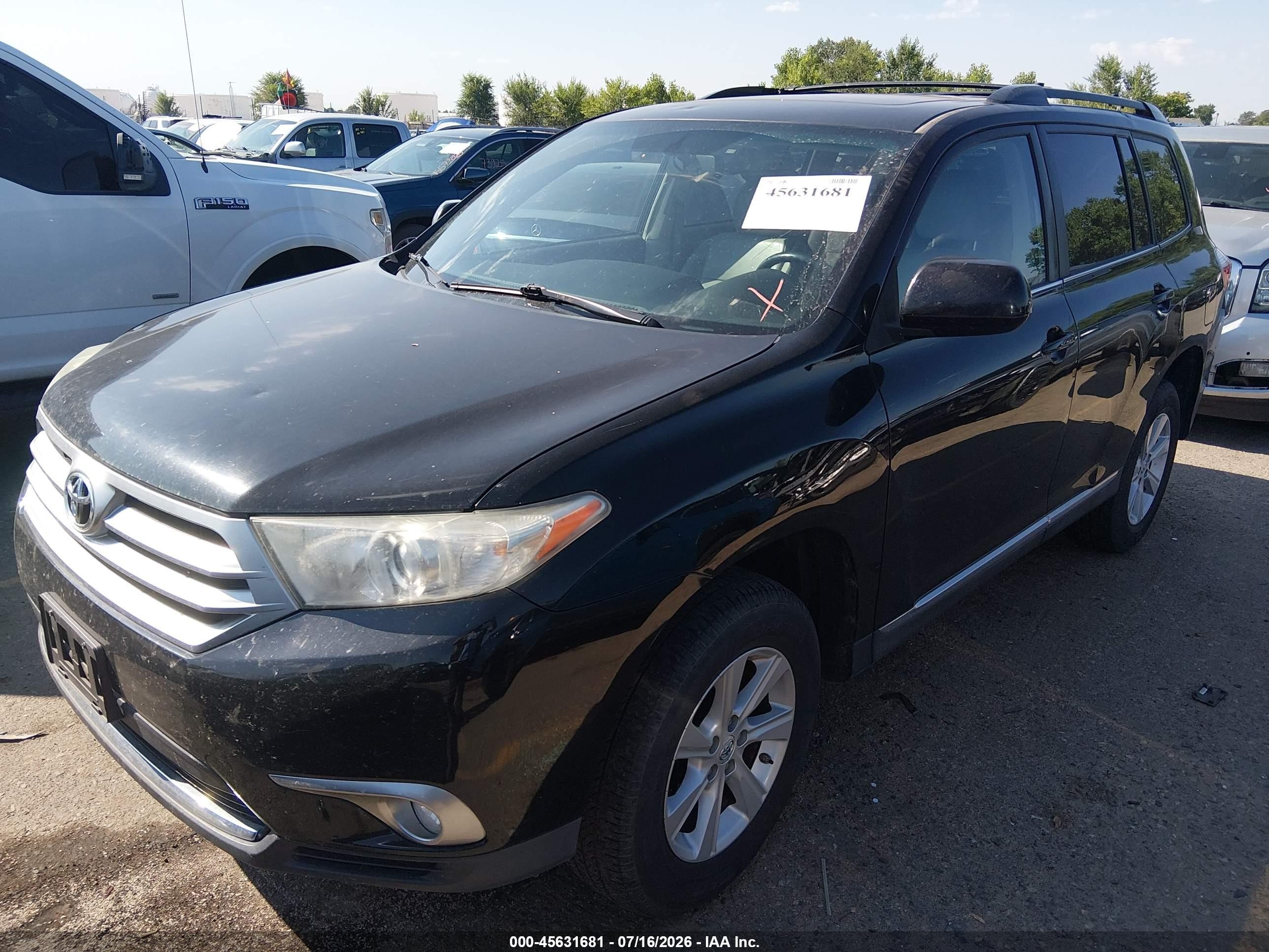 2011 Toyota Highlander Se V6 Черный vin: 5TDZK3EHXBS024307