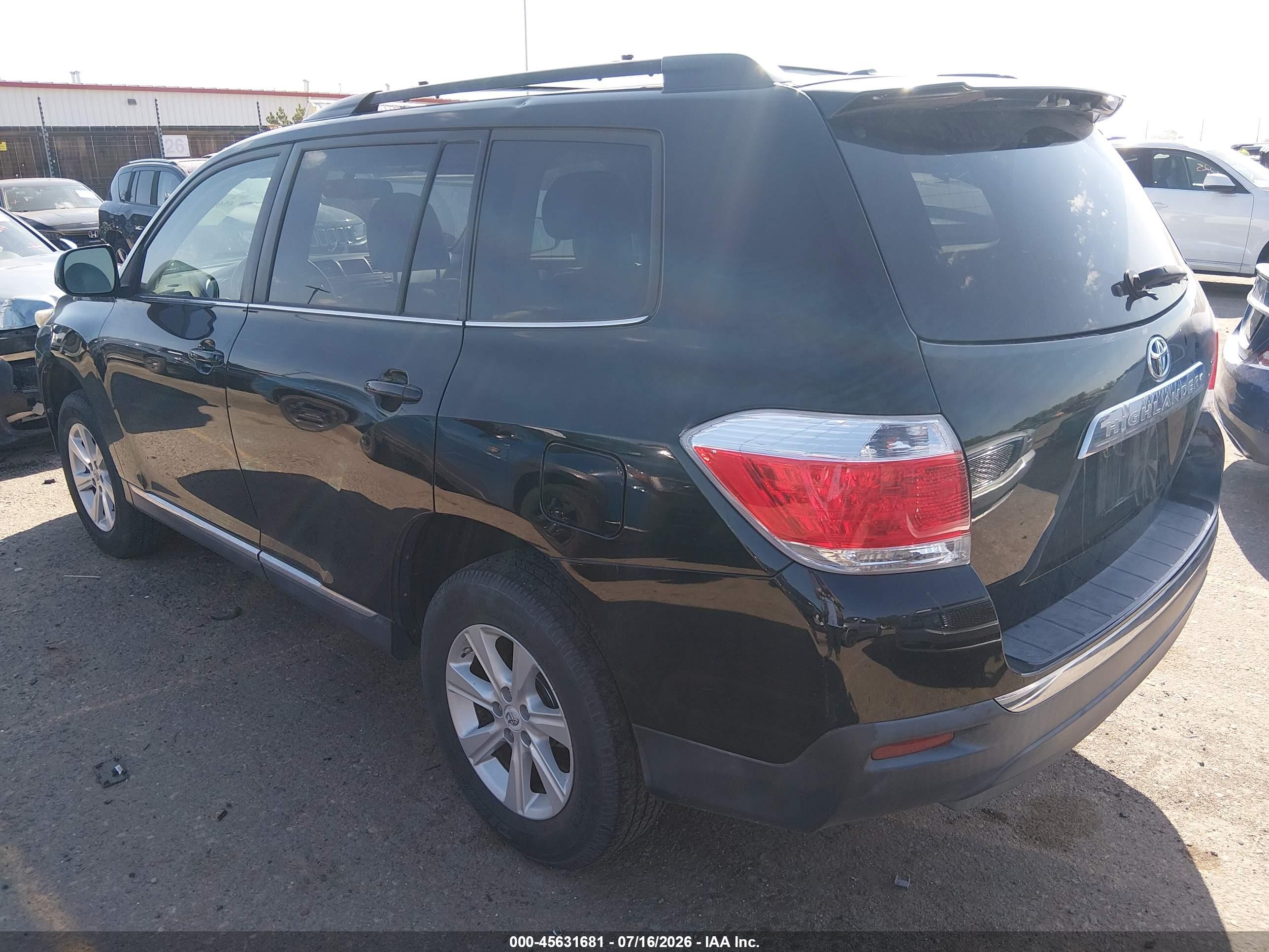 2011 Toyota Highlander Se V6 Черный vin: 5TDZK3EHXBS024307