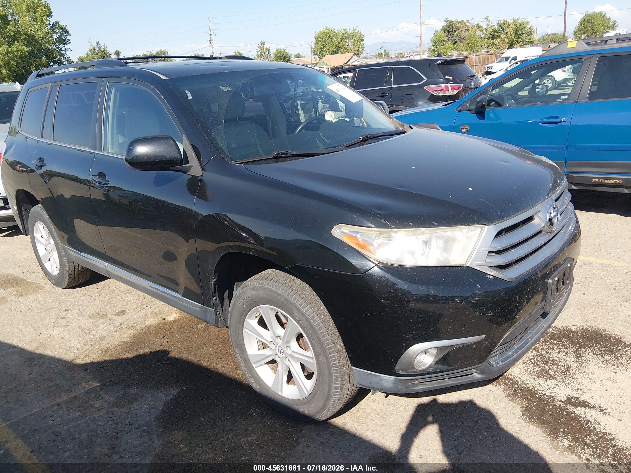 2011 Toyota Highlander Se V6 Черный vin: 5TDZK3EHXBS024307