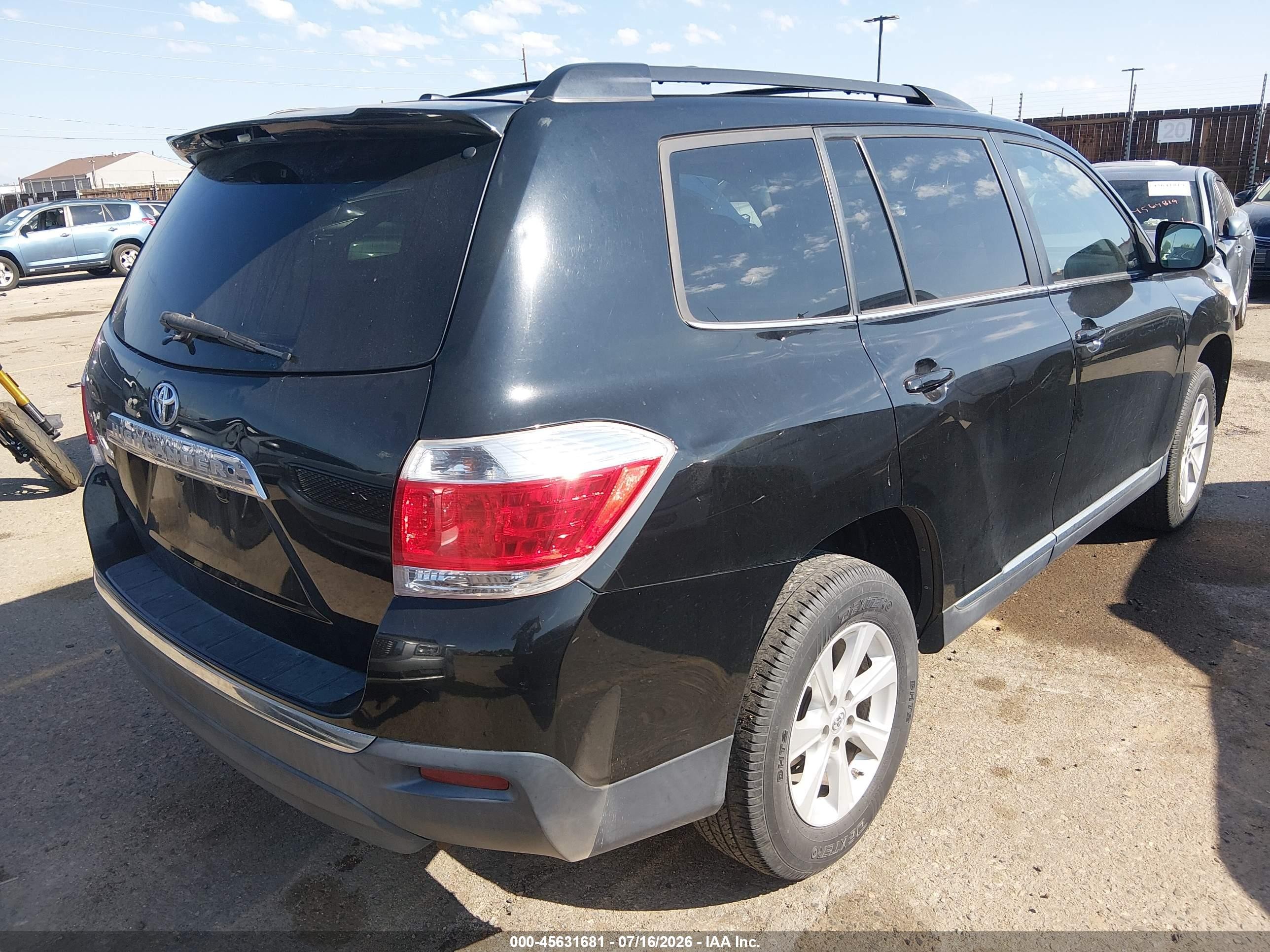 2011 Toyota Highlander Se V6 Черный vin: 5TDZK3EHXBS024307