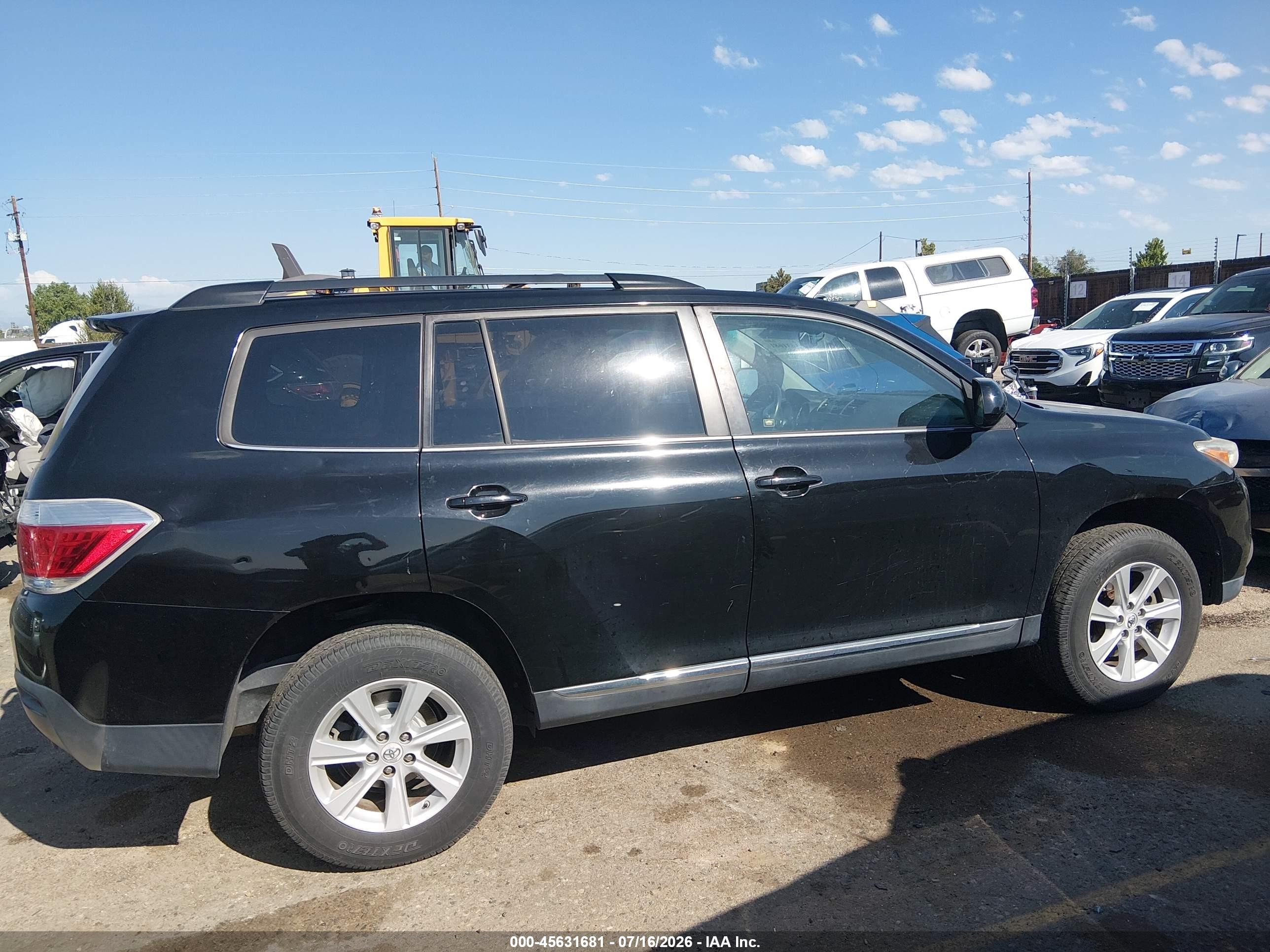 2011 Toyota Highlander Se V6 Черный vin: 5TDZK3EHXBS024307