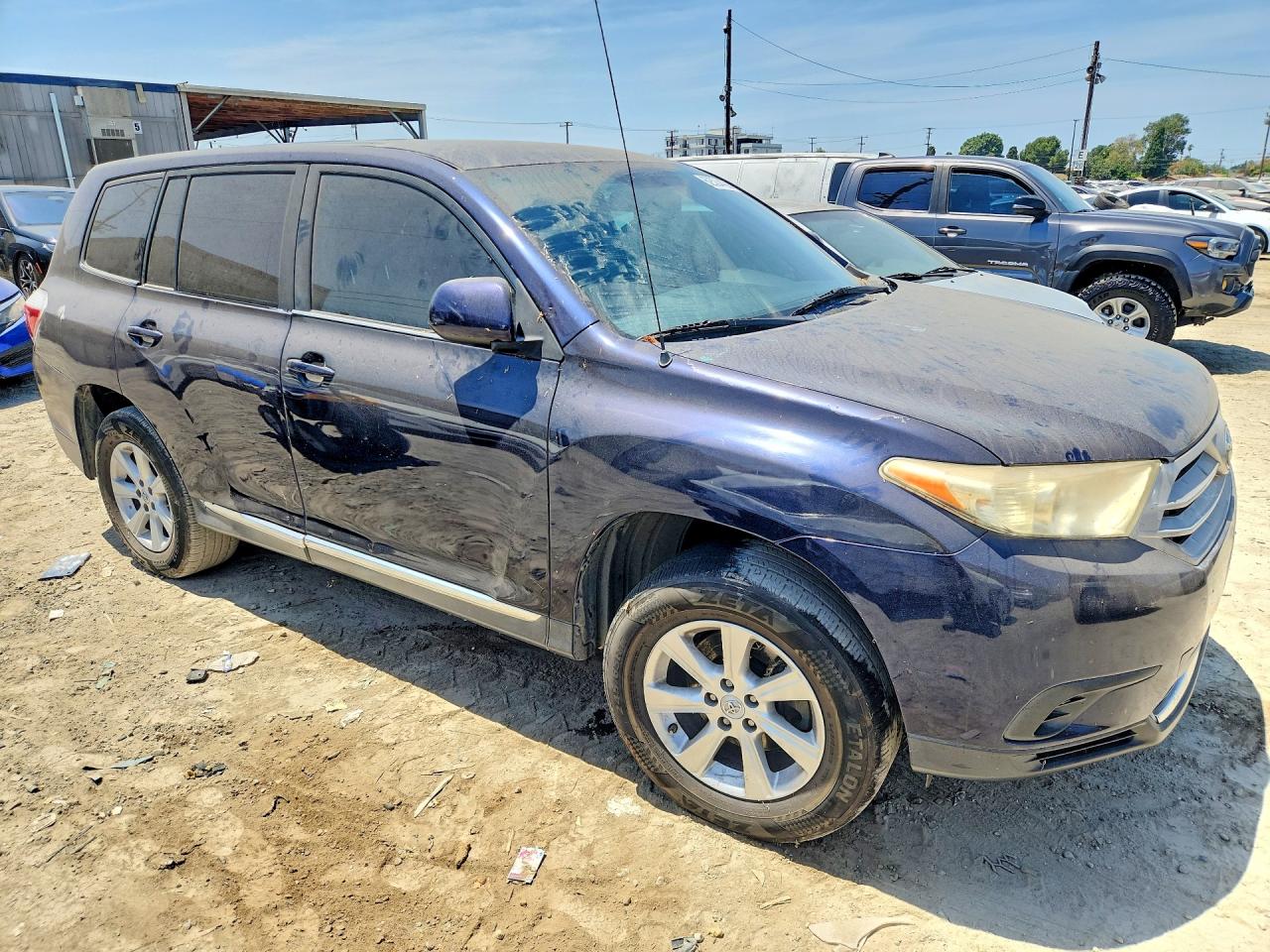 2011 Toyota Highlander Base Blue vin: 5TDZK3EHXBS025408